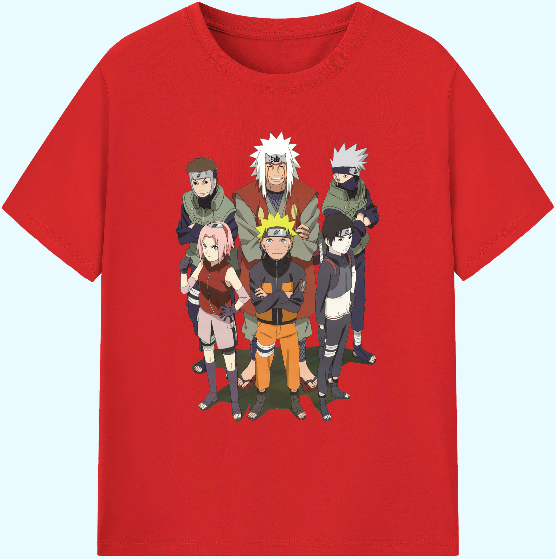 （画像用） NARUTO -ナルト- うずまき ナルト Uzumaki Naruto 綿100％ メンズ半袖Tシャツ｜肌触りやわらか＆通気性