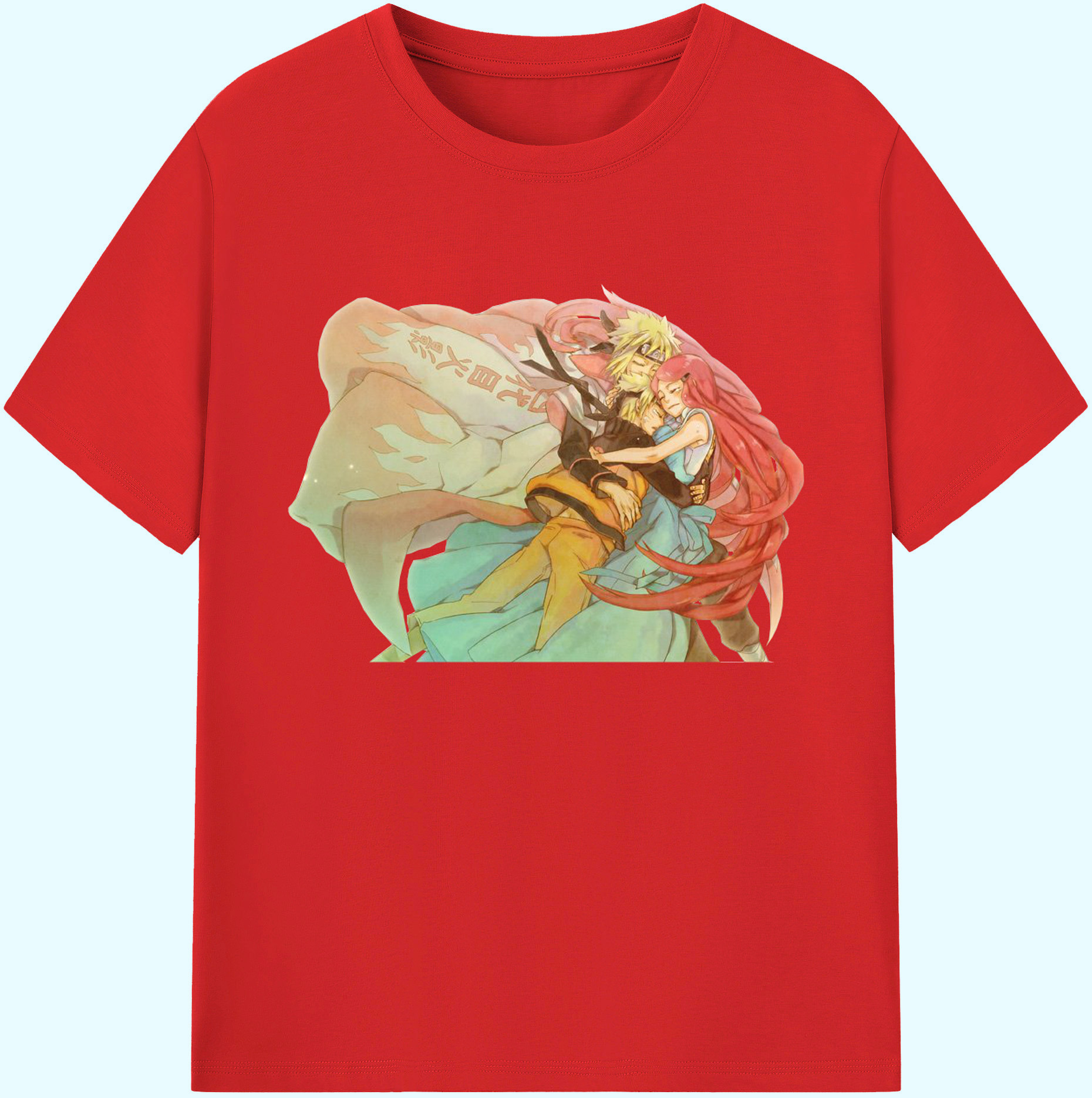 （画像用） NARUTO -ナルト- うずまき ナルト Uzumaki Naruto 綿100％ メンズ半袖Tシャツ｜肌触りやわらか＆通気性