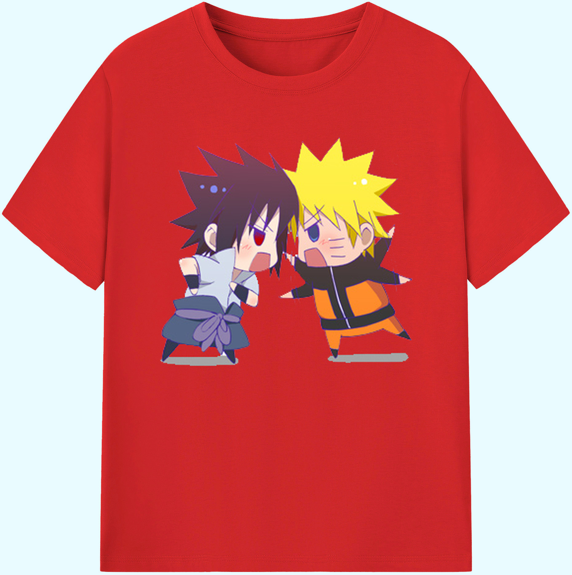 （画像用） NARUTO -ナルト- うずまき ナルト Uzumaki Naruto 綿100％ メンズ半袖Tシャツ｜肌触りやわらか＆通気性