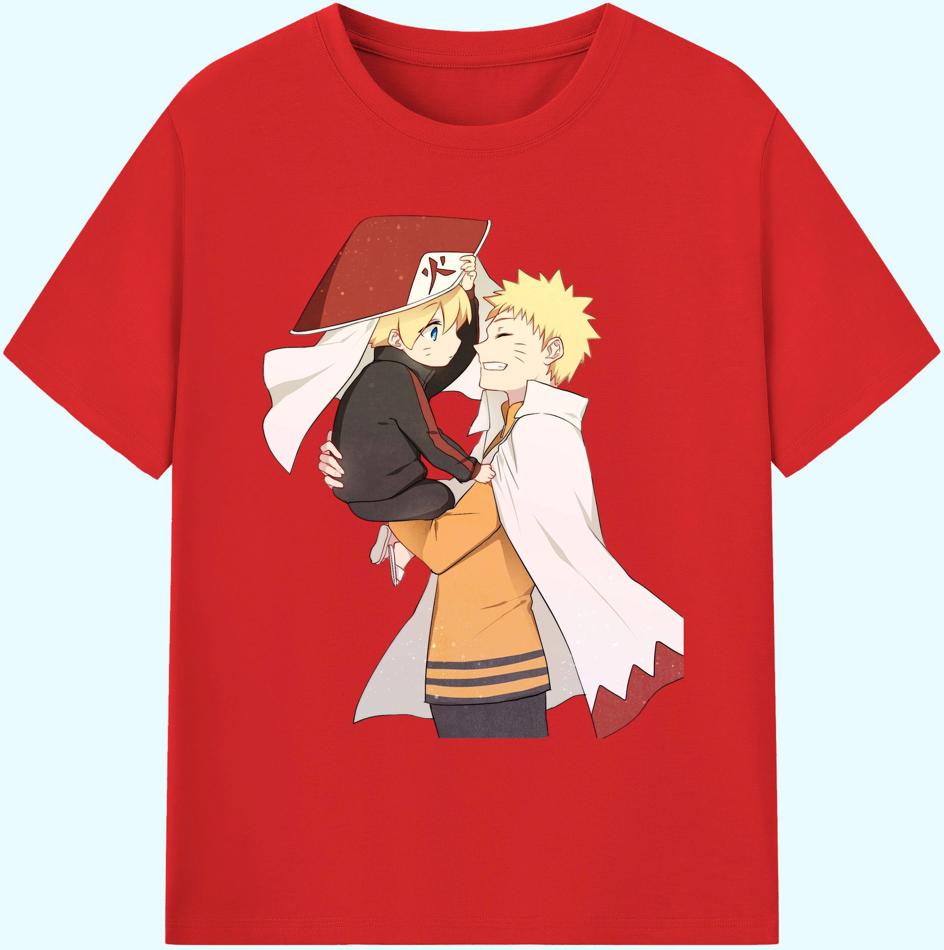 （画像用） NARUTO -ナルト- うずまき ナルト Uzumaki Naruto 綿100％ メンズ半袖Tシャツ｜肌触りやわらか＆通気性