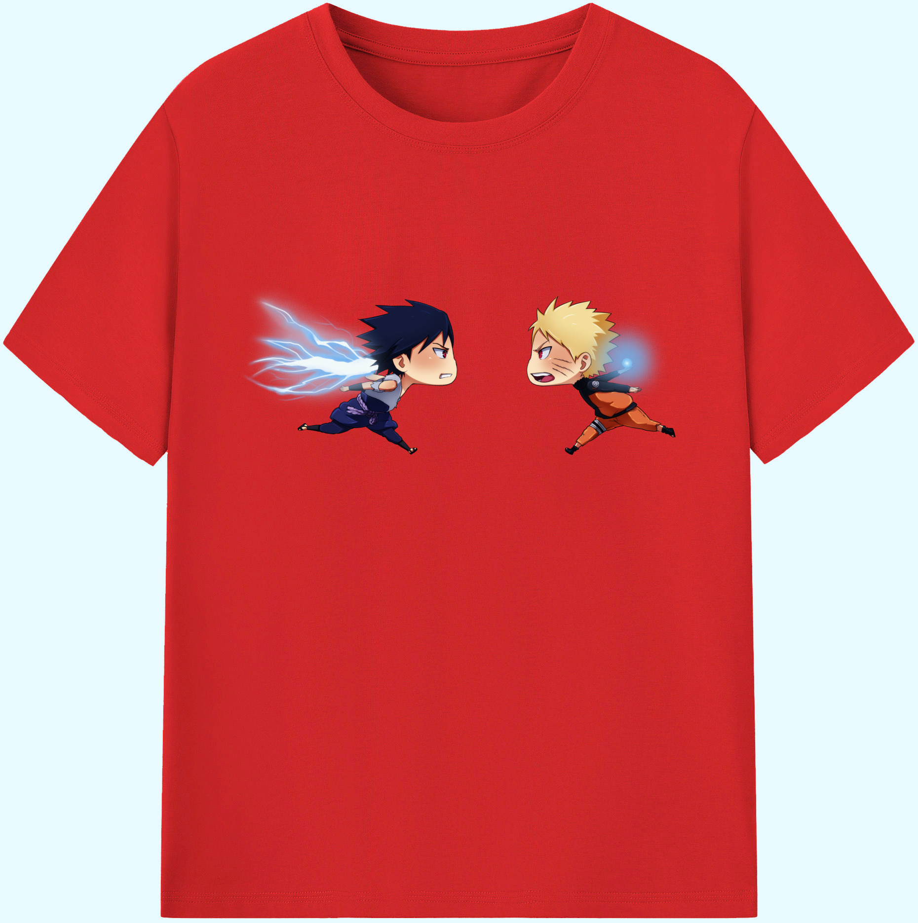 （画像用） NARUTO -ナルト- うずまき ナルト Uzumaki Naruto 綿100％ メンズ半袖Tシャツ｜肌触りやわらか＆通気性