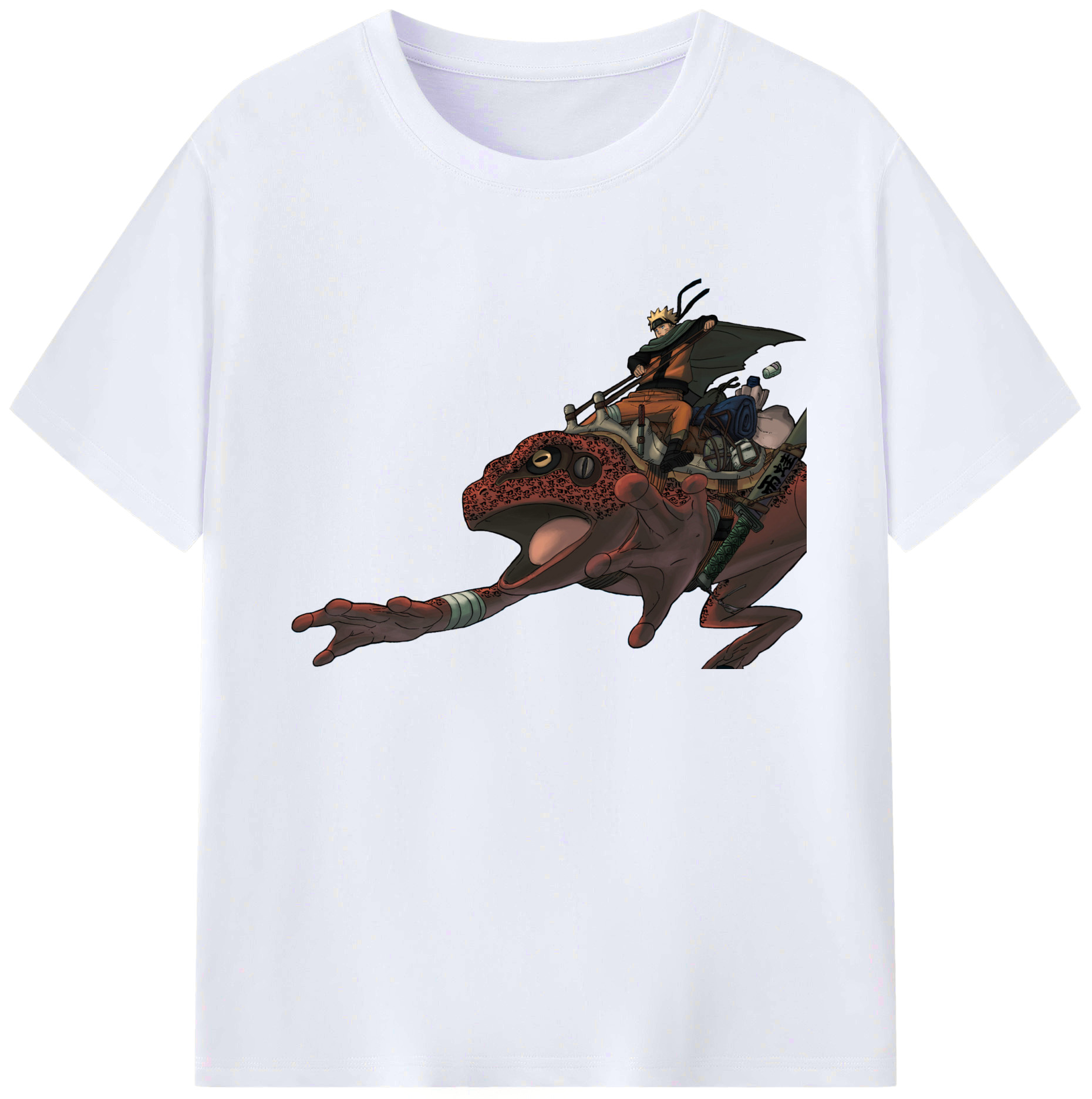 （画像用） NARUTO -ナルト- うずまき ナルト Uzumaki Naruto 綿100％ メンズ半袖Tシャツ｜肌触りやわらか＆通気性