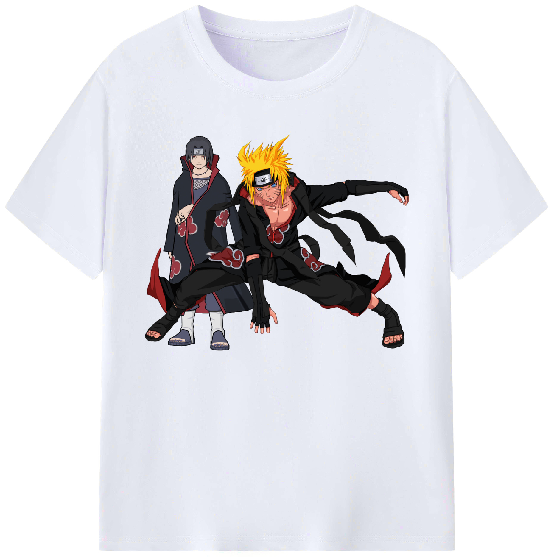 （画像用） NARUTO -ナルト- うずまき ナルト Uzumaki Naruto 綿100％ メンズ半袖Tシャツ｜肌触りやわらか＆通気性
