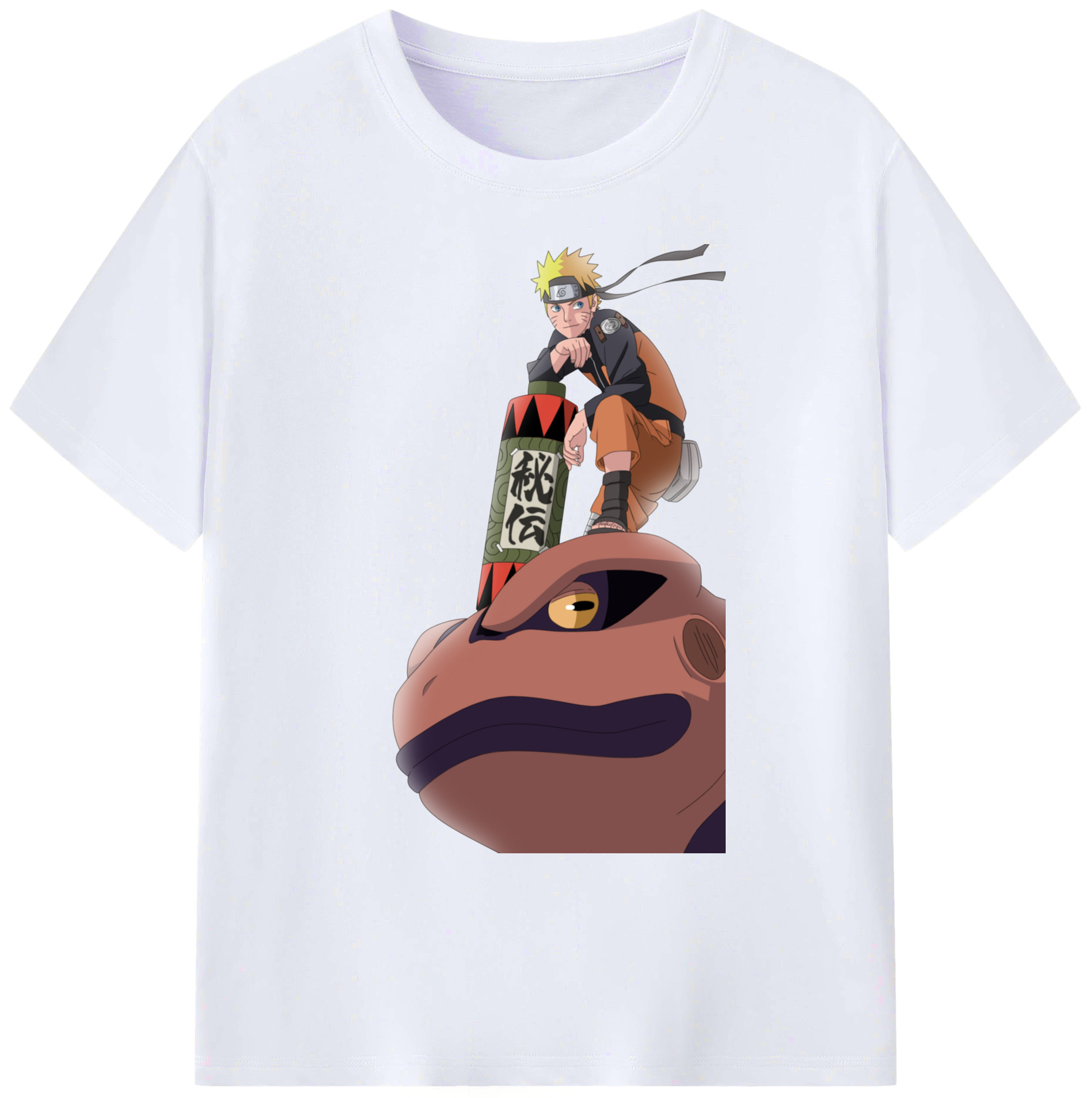 （画像用） NARUTO -ナルト- うずまき ナルト Uzumaki Naruto 綿100％ メンズ半袖Tシャツ｜肌触りやわらか＆通気性