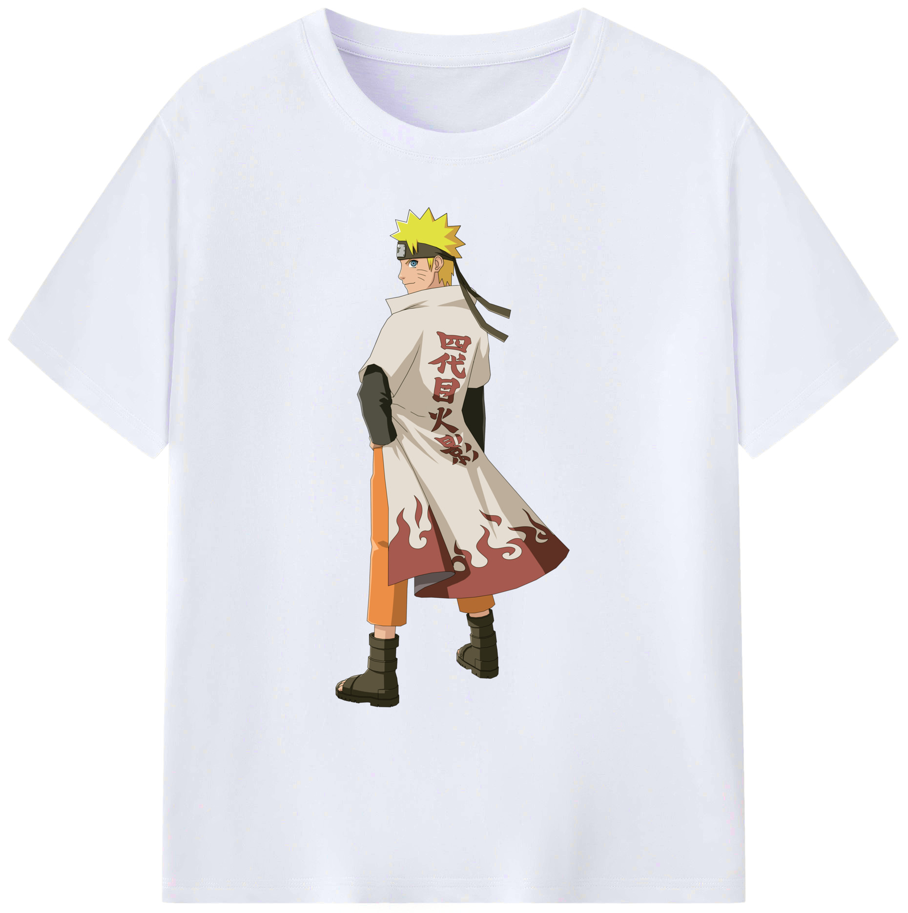 （画像用） NARUTO -ナルト- うずまき ナルト Uzumaki Naruto 綿100％ メンズ半袖Tシャツ｜肌触りやわらか＆通気性