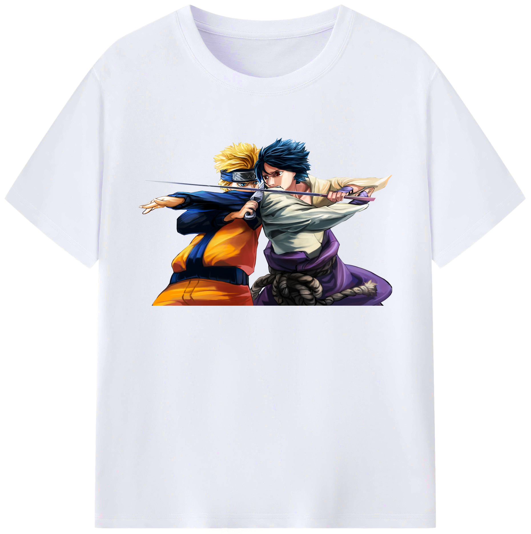 （画像用） NARUTO -ナルト- うずまき ナルト Uzumaki Naruto 綿100％ メンズ半袖Tシャツ｜肌触りやわらか＆通気性