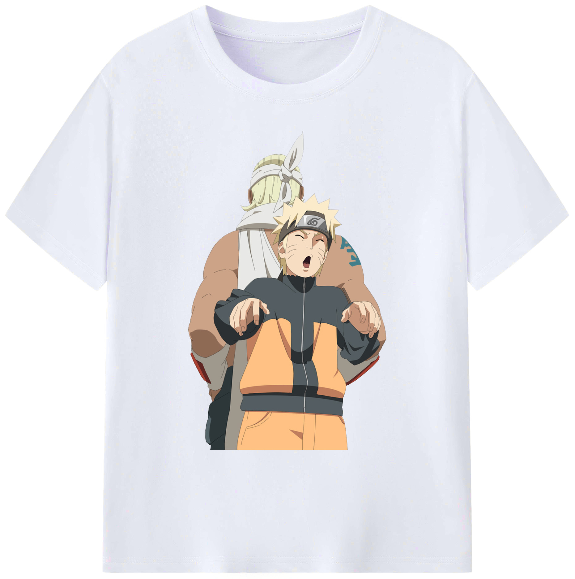 （画像用） NARUTO -ナルト- うずまき ナルト Uzumaki Naruto 綿100％ メンズ半袖Tシャツ｜肌触りやわらか＆通気性