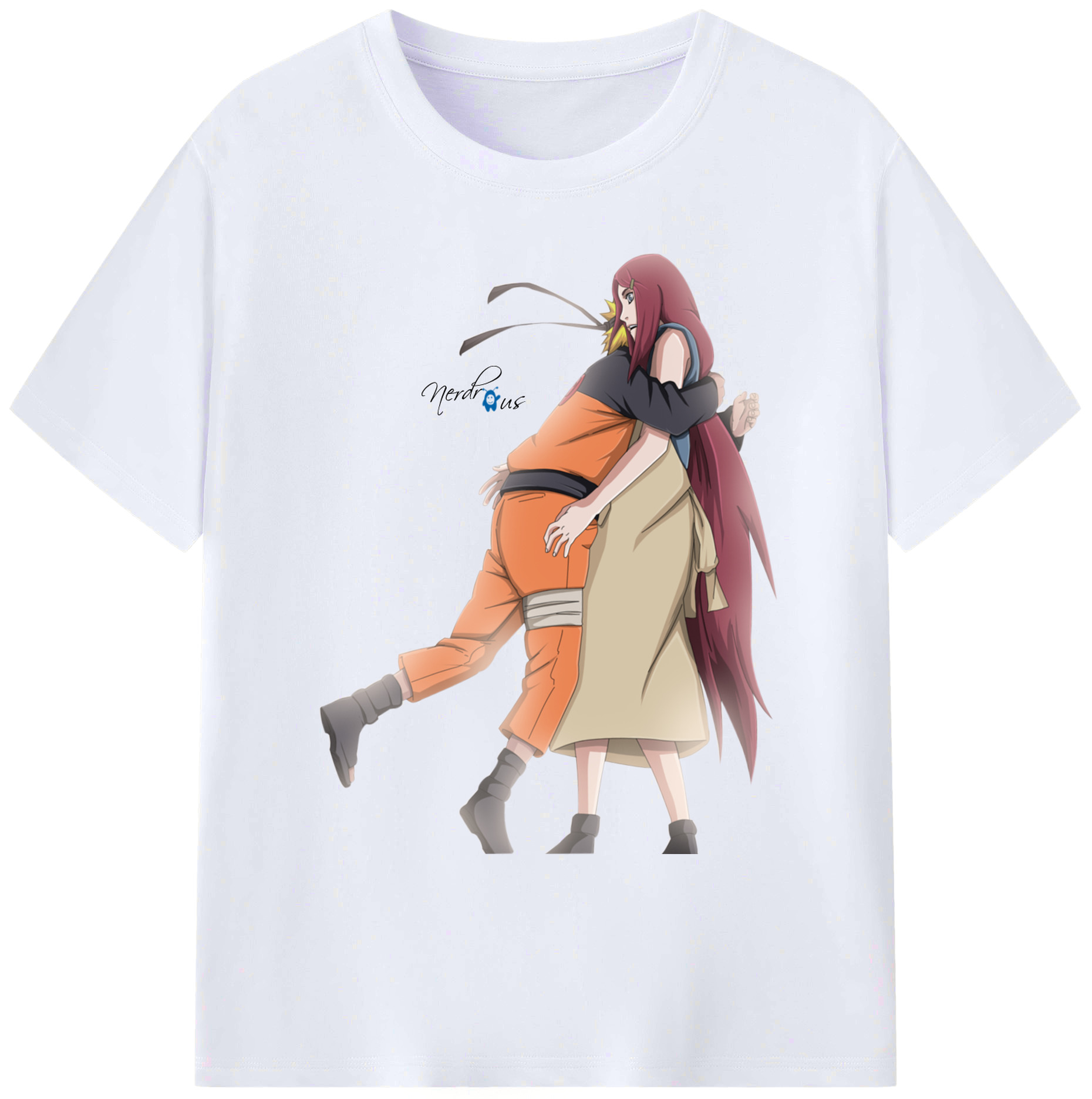 （画像用） NARUTO -ナルト- うずまき ナルト Uzumaki Naruto 綿100％ メンズ半袖Tシャツ｜肌触りやわらか＆通気性