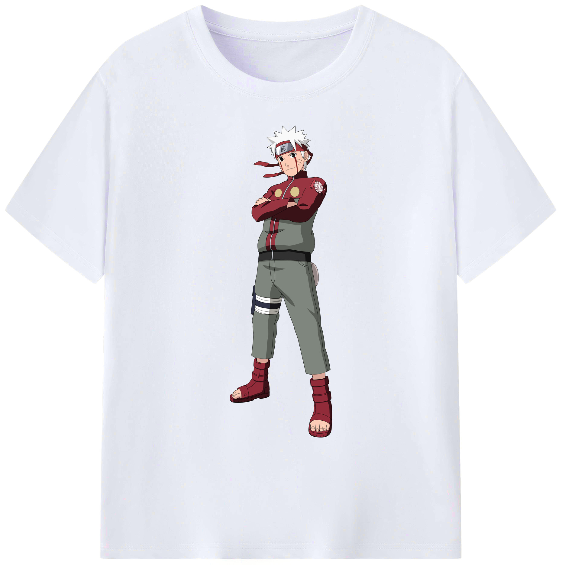 （画像用） NARUTO -ナルト- うずまき ナルト Uzumaki Naruto 綿100％ メンズ半袖Tシャツ｜肌触りやわらか＆通気性