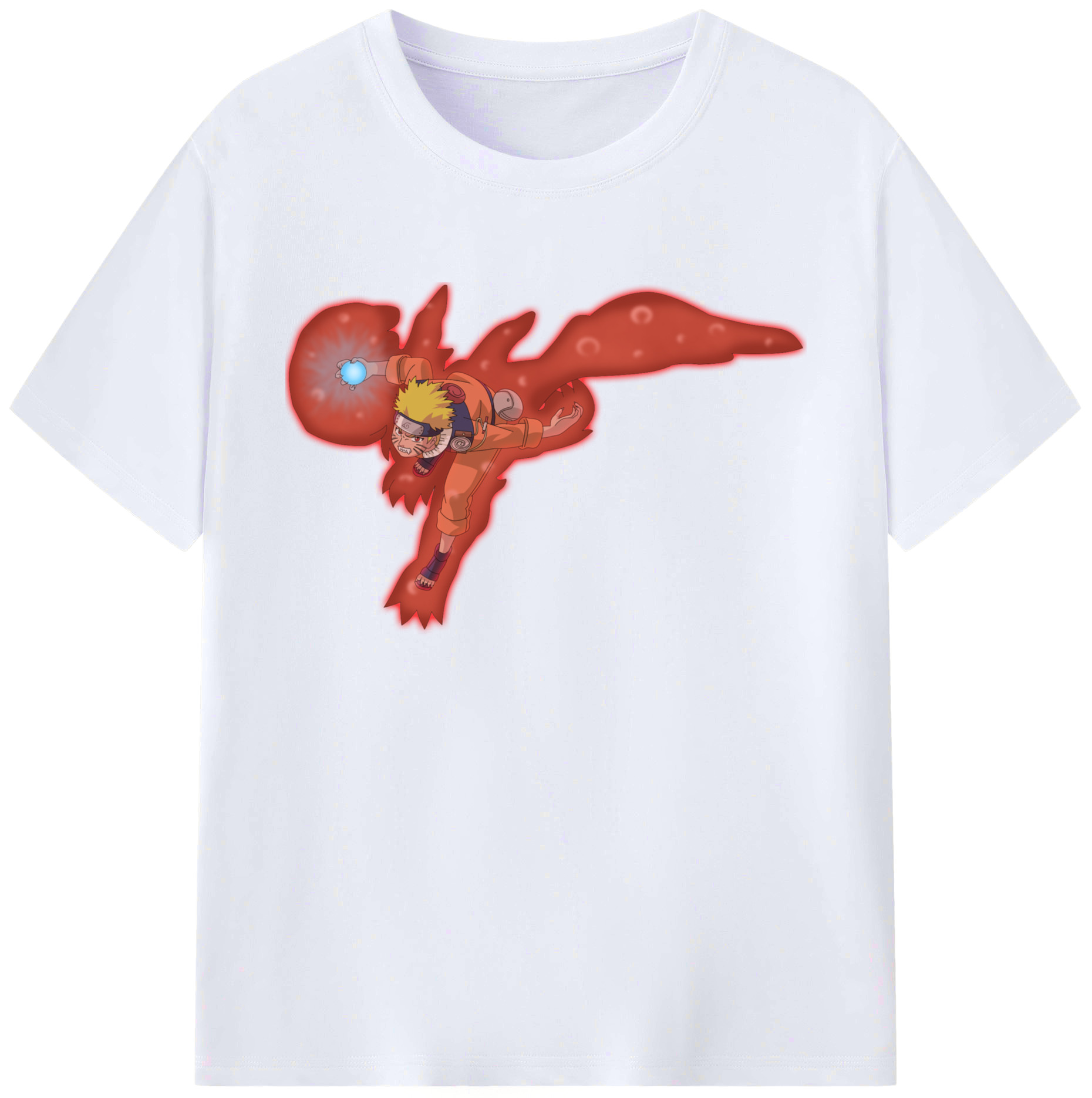 （画像用） NARUTO -ナルト- うずまき ナルト Uzumaki Naruto 綿100％ メンズ半袖Tシャツ｜肌触りやわらか＆通気性
