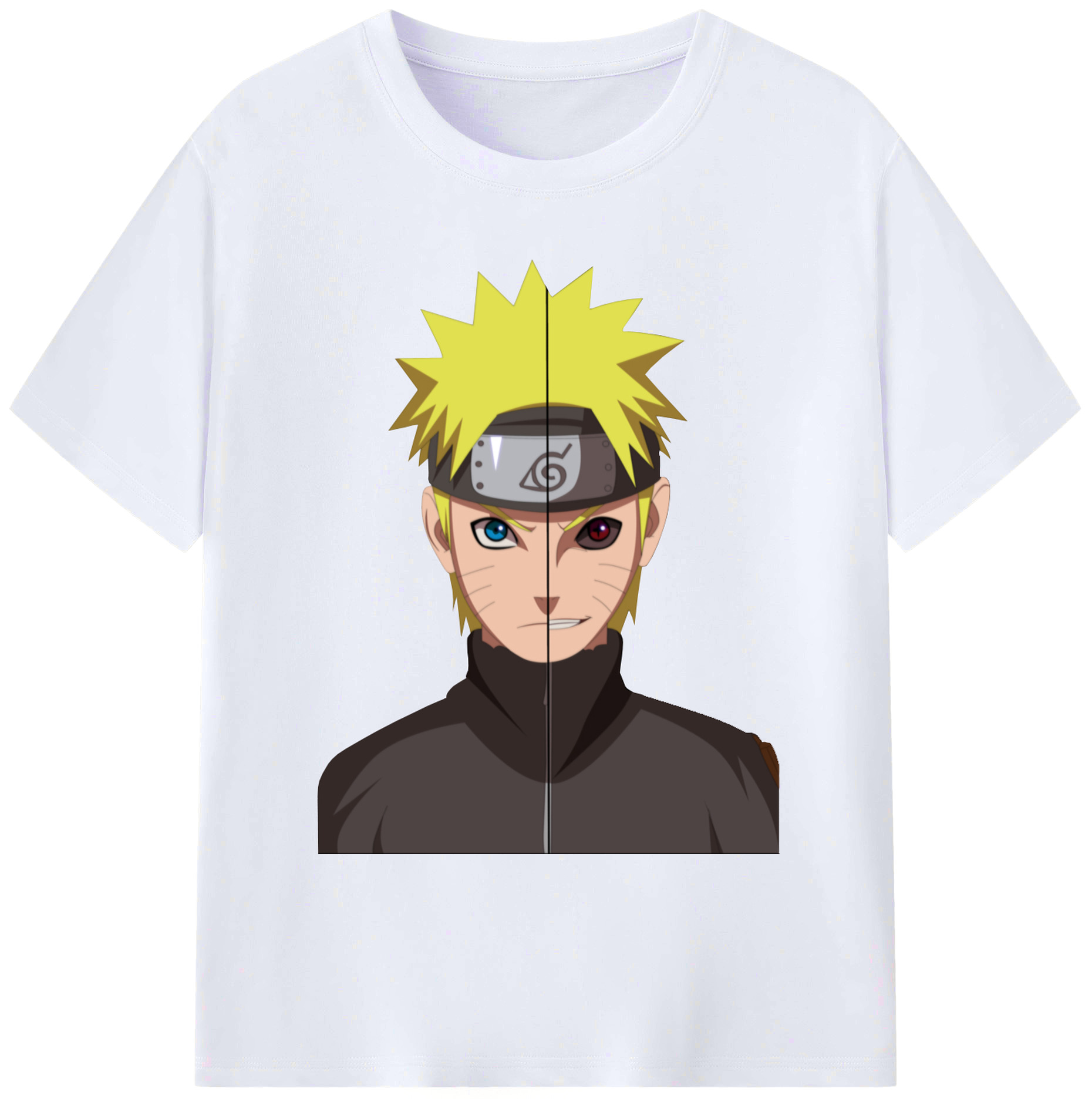 （画像用） NARUTO -ナルト- うずまき ナルト Uzumaki Naruto 綿100％ メンズ半袖Tシャツ｜肌触りやわらか＆通気性