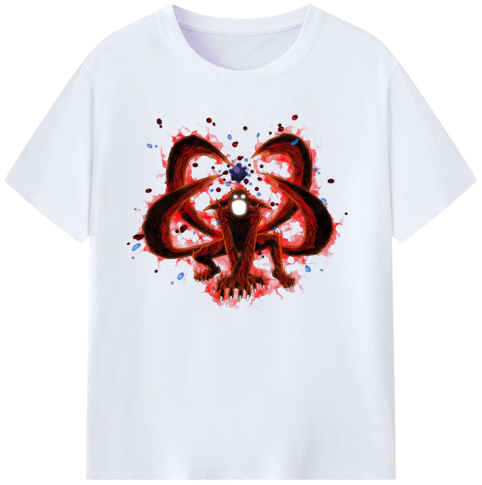 （画像用） NARUTO -ナルト- うずまき ナルト Uzumaki Naruto 綿100％ メンズ半袖Tシャツ｜肌触りやわらか＆通気性