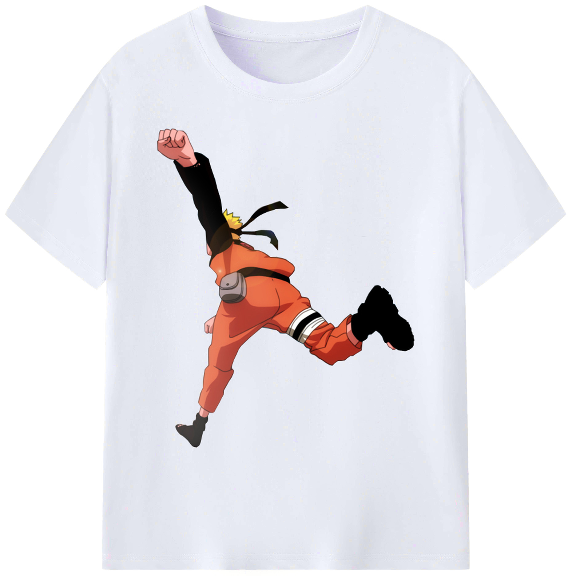（画像用） NARUTO -ナルト- うずまき ナルト Uzumaki Naruto 綿100％ メンズ半袖Tシャツ｜肌触りやわらか＆通気性