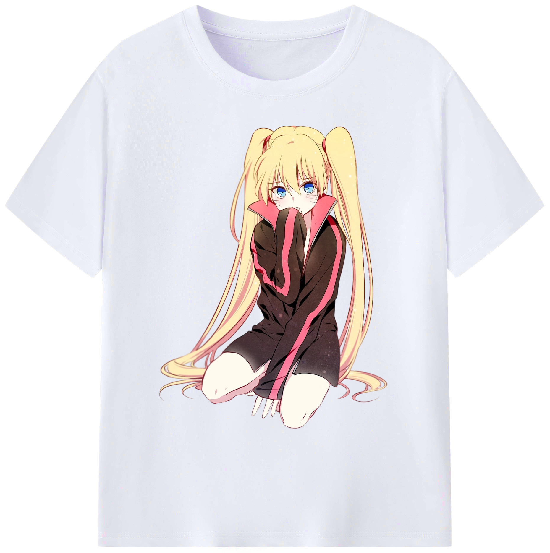 （画像用） NARUTO -ナルト- うずまき ナルト Uzumaki Naruto 綿100％ メンズ半袖Tシャツ｜肌触りやわらか＆通気性