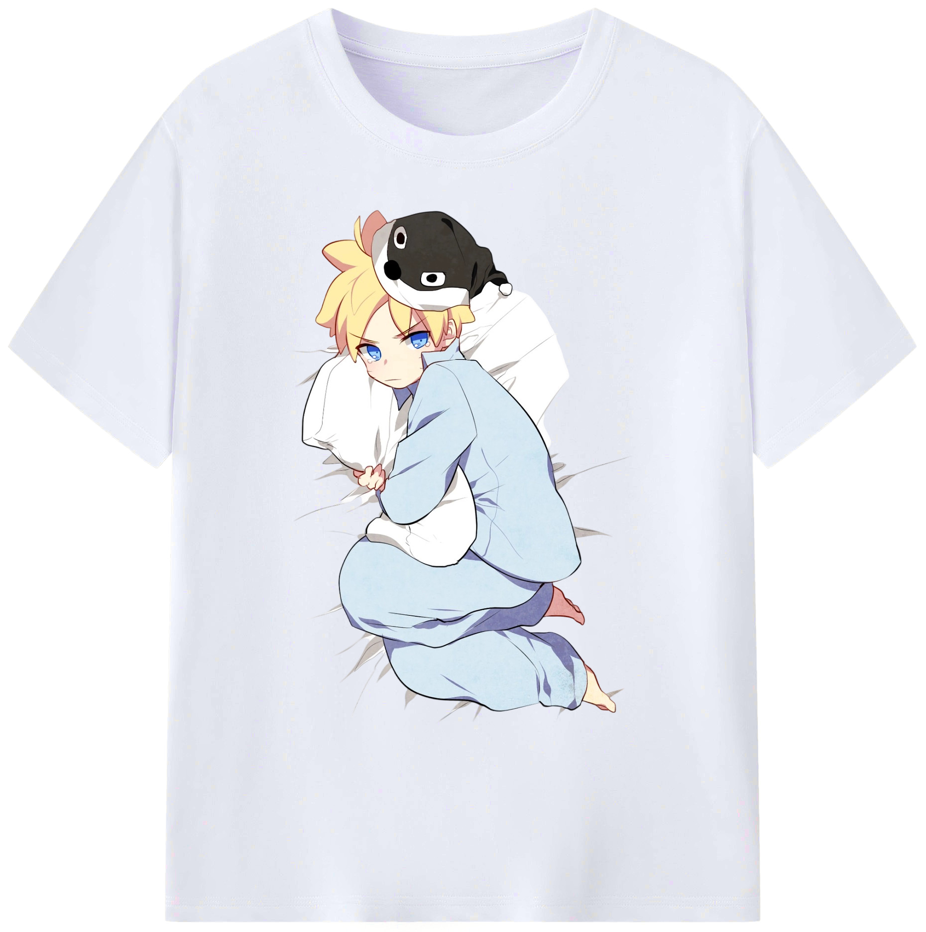 （画像用） NARUTO -ナルト- うずまき ナルト Uzumaki Naruto 綿100％ メンズ半袖Tシャツ｜肌触りやわらか＆通気性
