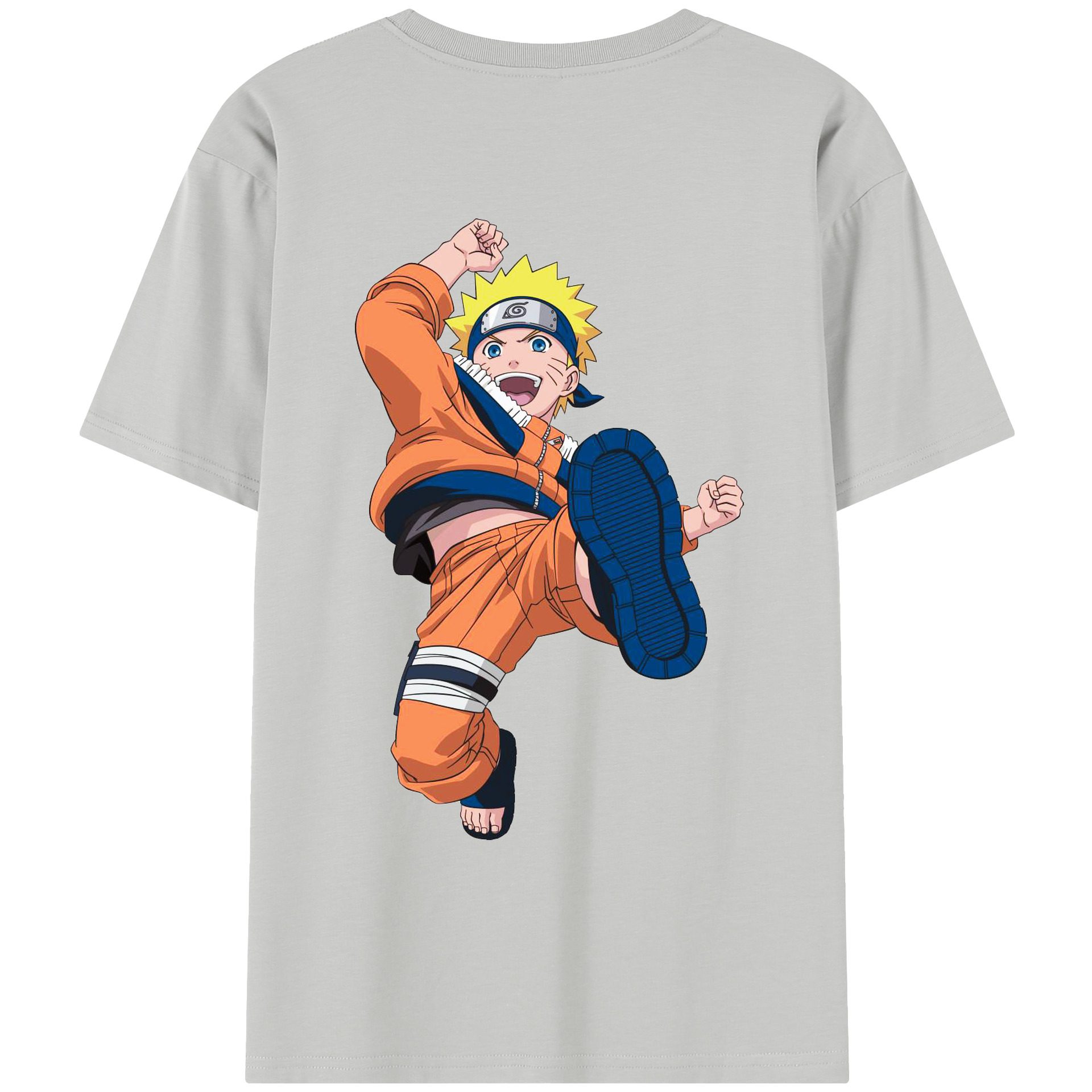 （画像用） NARUTO -ナルト- うずまき ナルト Uzumaki Naruto レディース半袖Tシャツ(バックプリント)