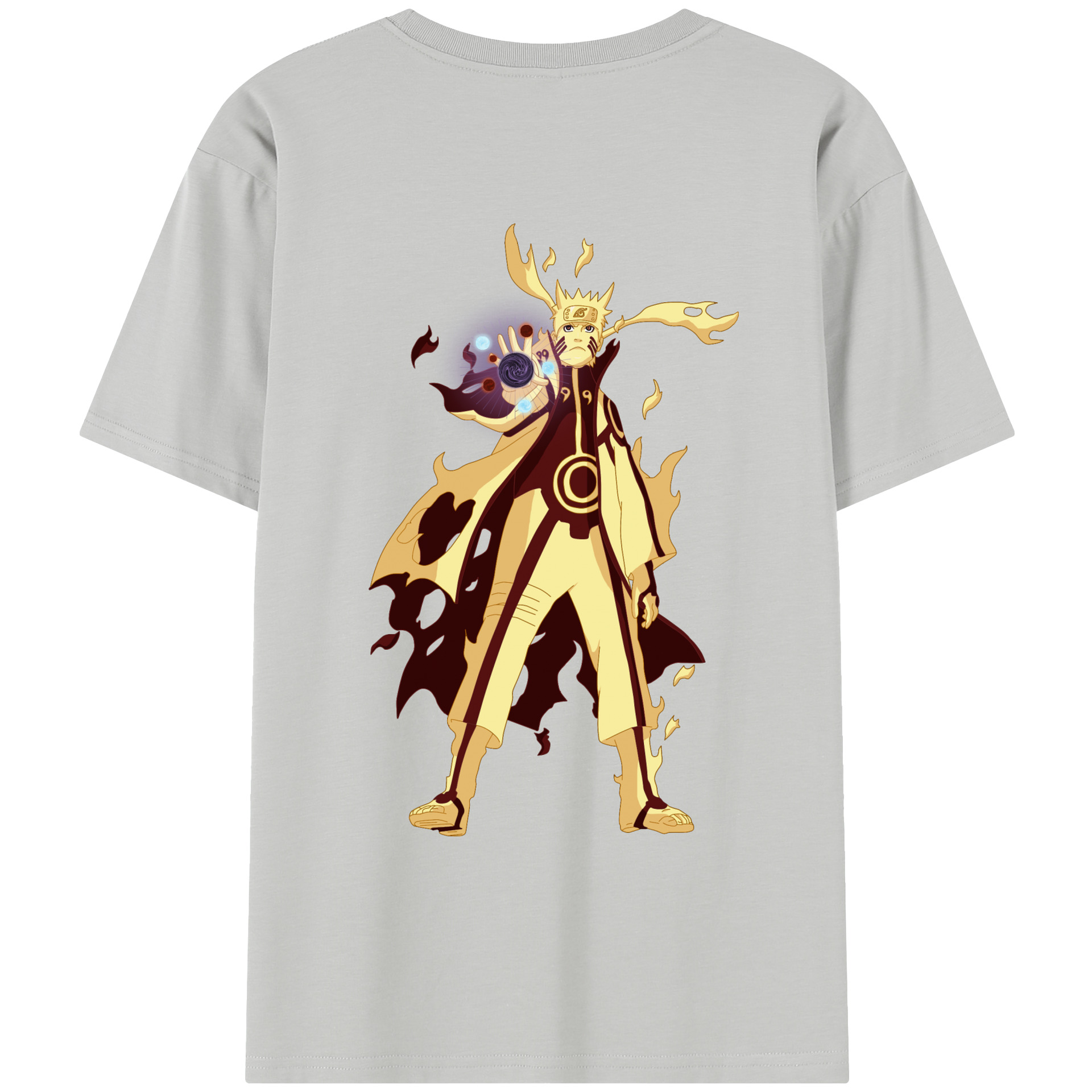 （画像用） NARUTO -ナルト- うずまき ナルト Uzumaki Naruto レディース半袖Tシャツ(バックプリント)