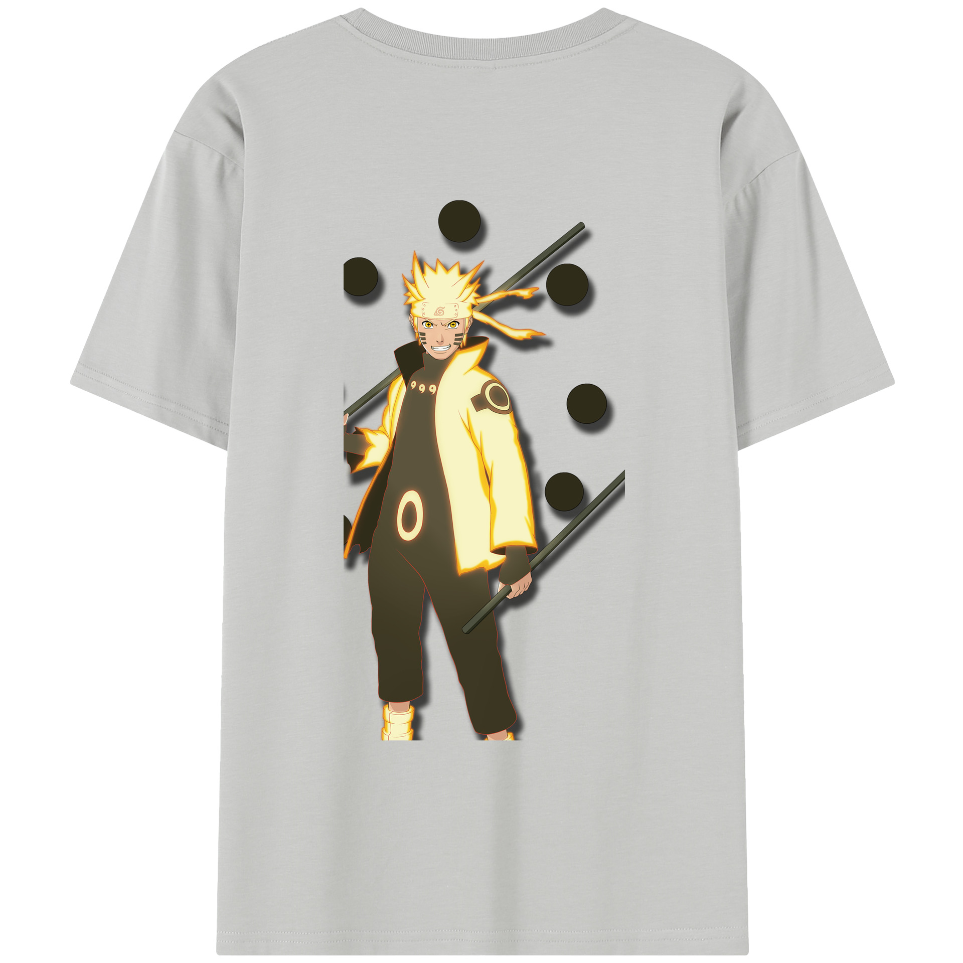 （画像用） NARUTO -ナルト- うずまき ナルト Uzumaki Naruto レディース半袖Tシャツ(バックプリント)