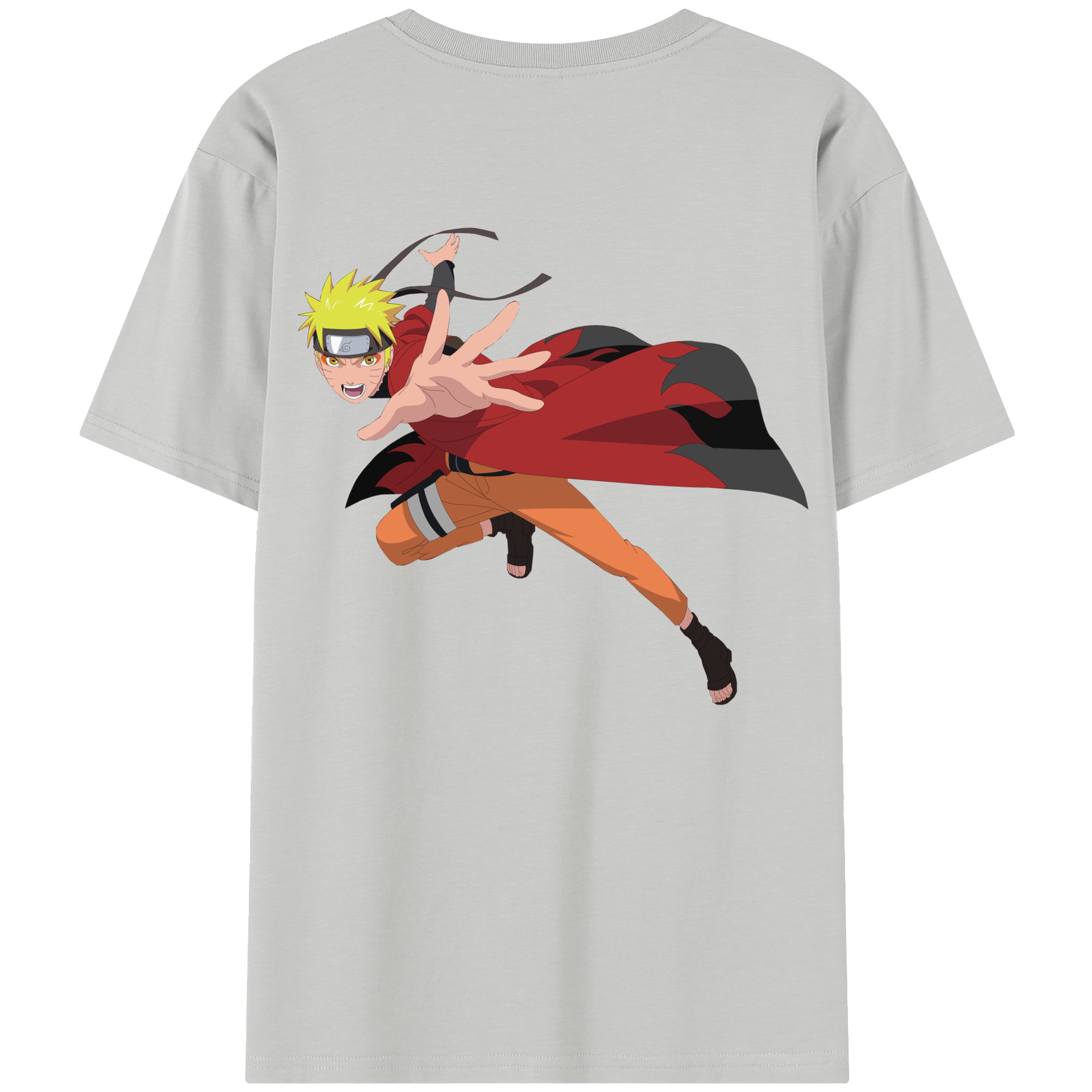 （画像用） NARUTO -ナルト- うずまき ナルト Uzumaki Naruto レディース半袖Tシャツ(バックプリント)