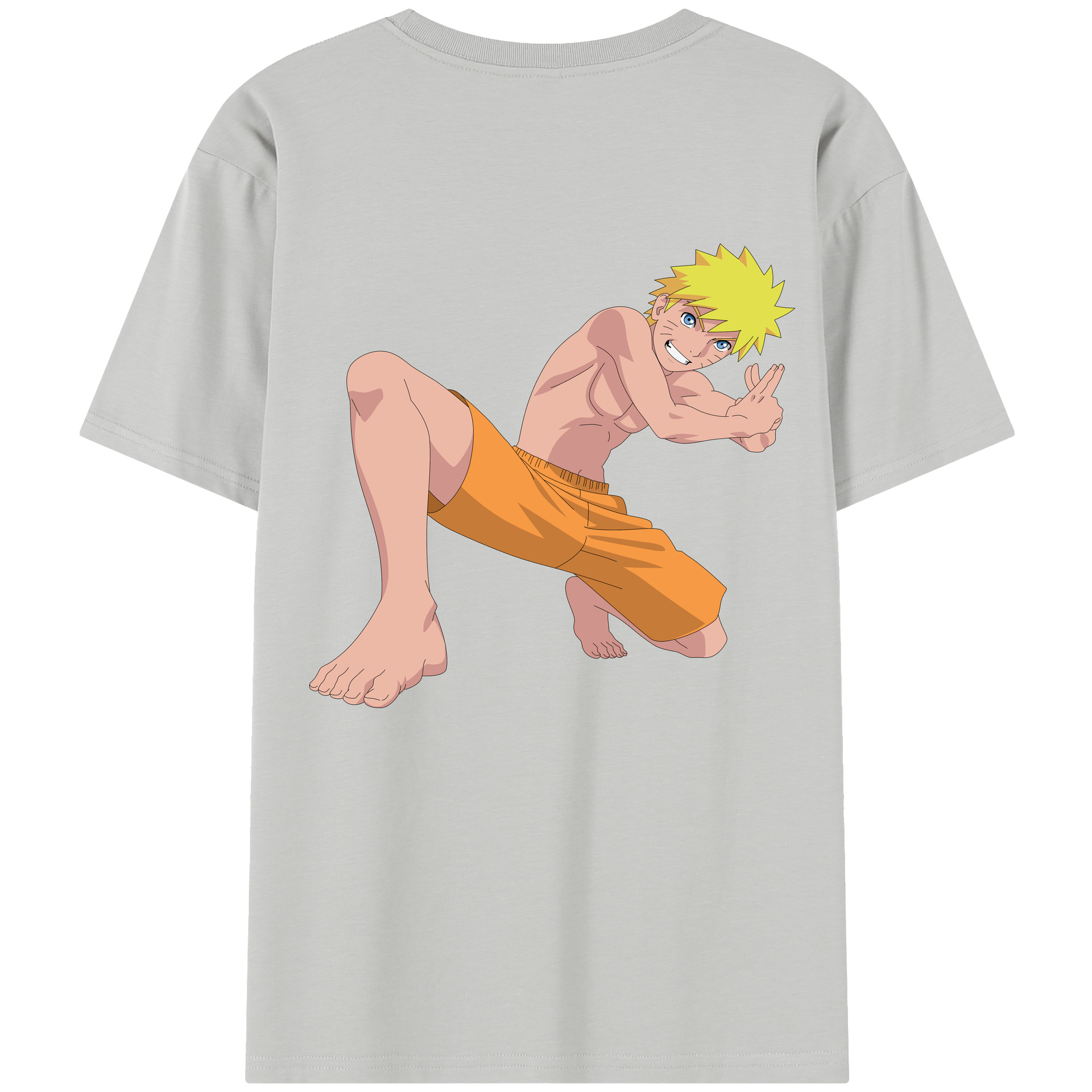（画像用） NARUTO -ナルト- うずまき ナルト Uzumaki Naruto レディース半袖Tシャツ(バックプリント)