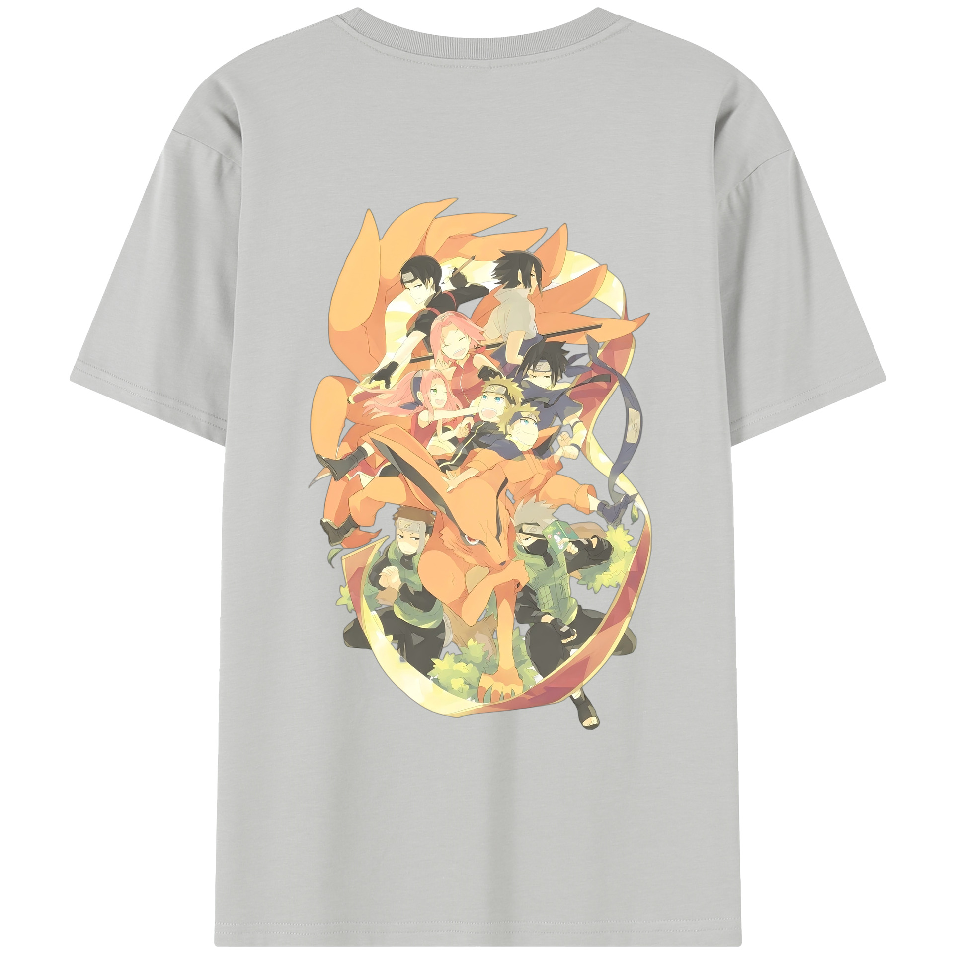 （画像用） NARUTO -ナルト- うずまき ナルト Uzumaki Naruto レディース半袖Tシャツ(バックプリント)