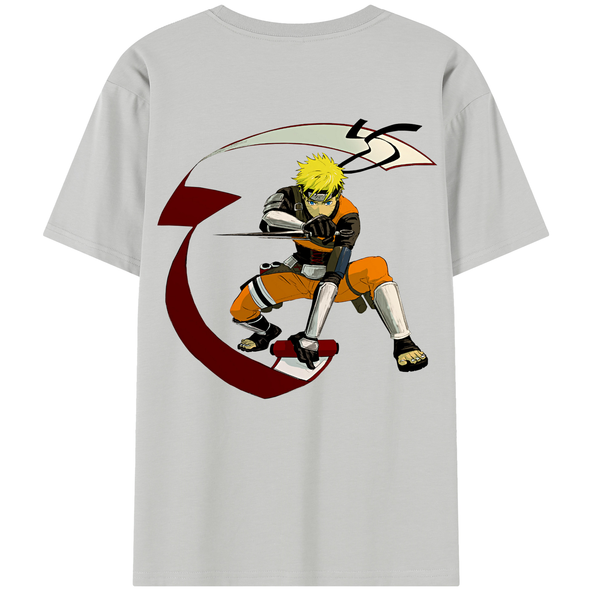 （画像用） NARUTO -ナルト- うずまき ナルト Uzumaki Naruto レディース半袖Tシャツ(バックプリント)