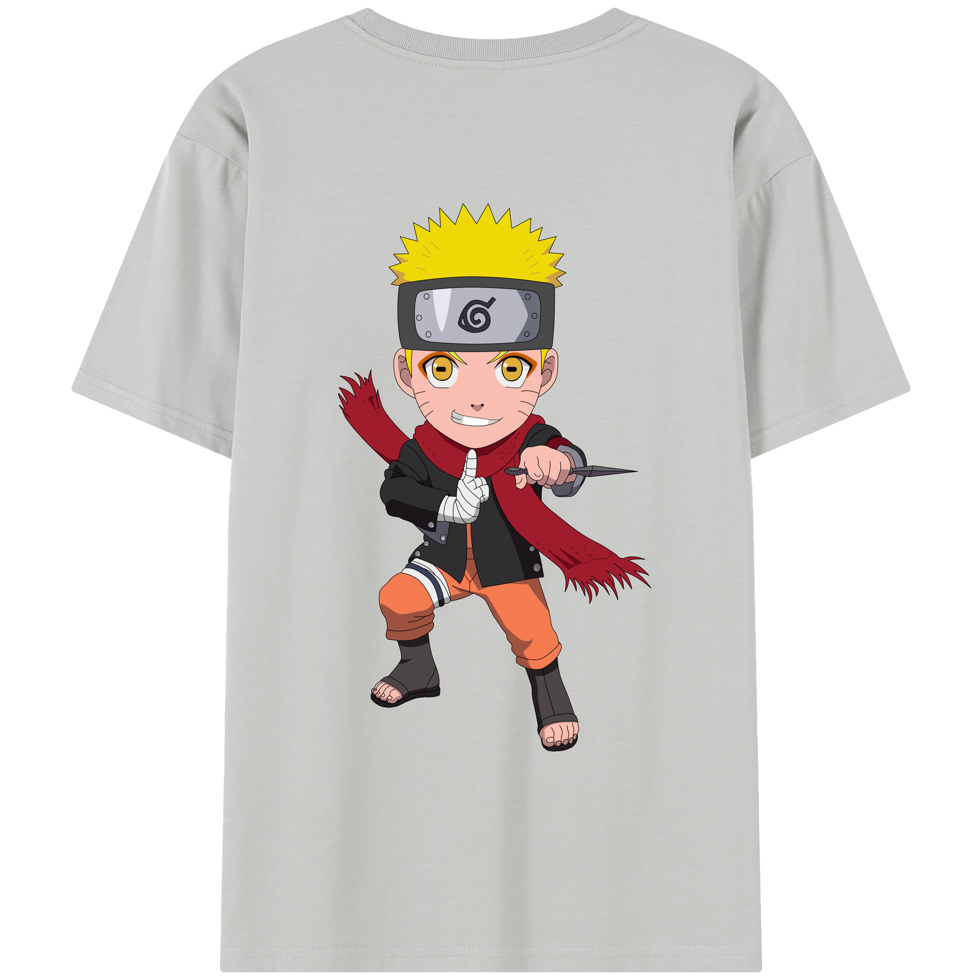 （画像用） NARUTO -ナルト- うずまき ナルト Uzumaki Naruto レディース半袖Tシャツ(バックプリント)