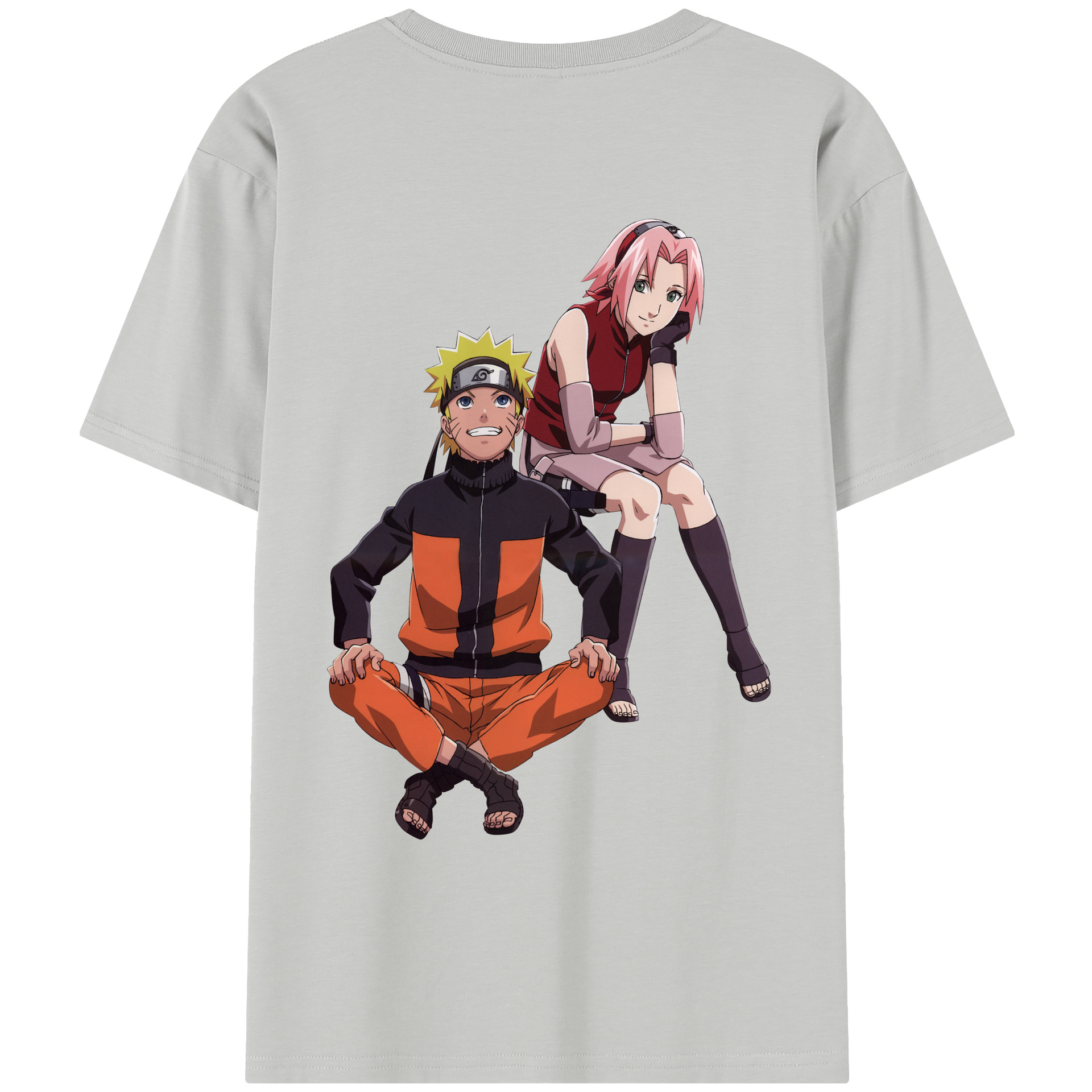 （画像用） NARUTO -ナルト- うずまき ナルト Uzumaki Naruto レディース半袖Tシャツ(バックプリント)