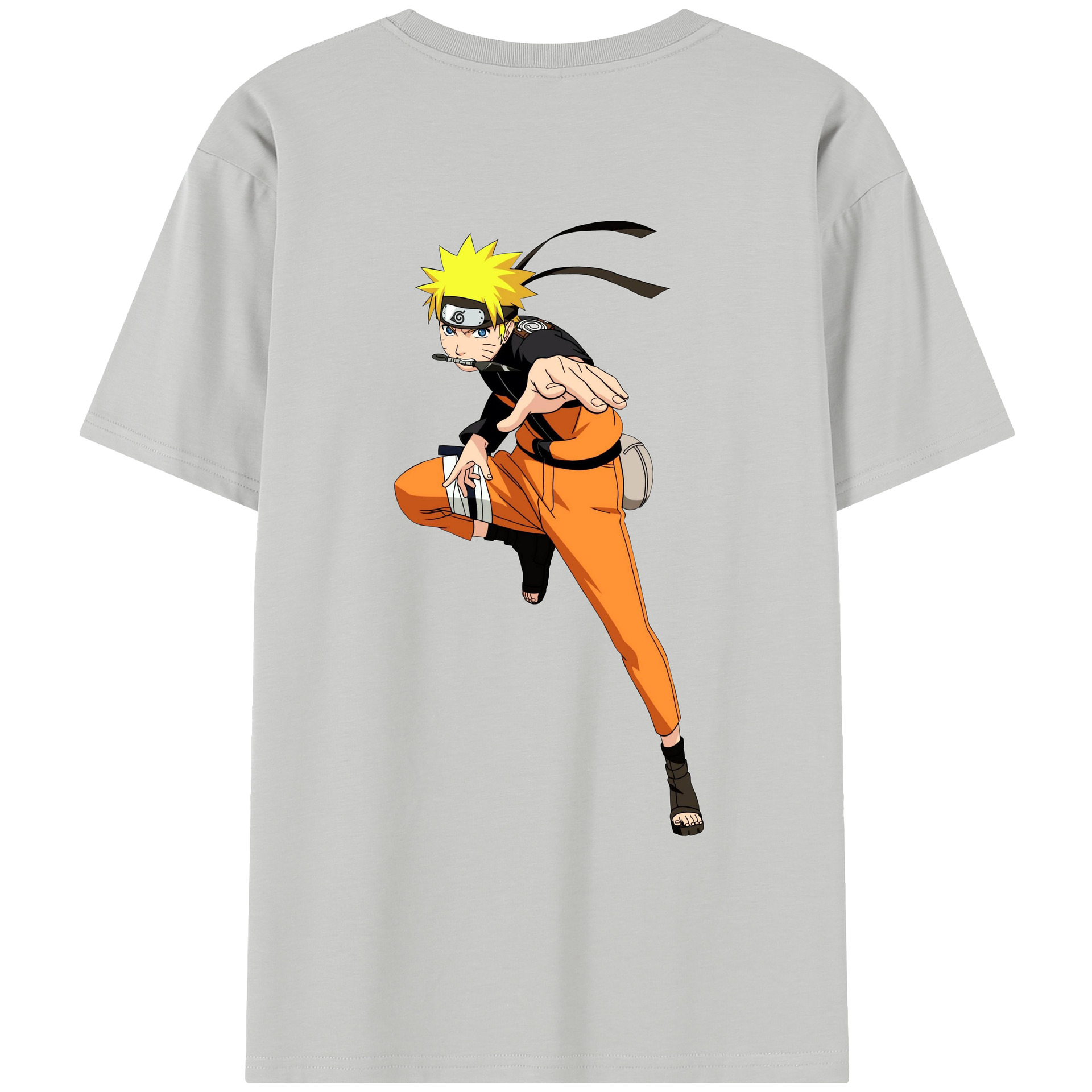 （画像用） NARUTO -ナルト- うずまき ナルト Uzumaki Naruto レディース半袖Tシャツ(バックプリント)