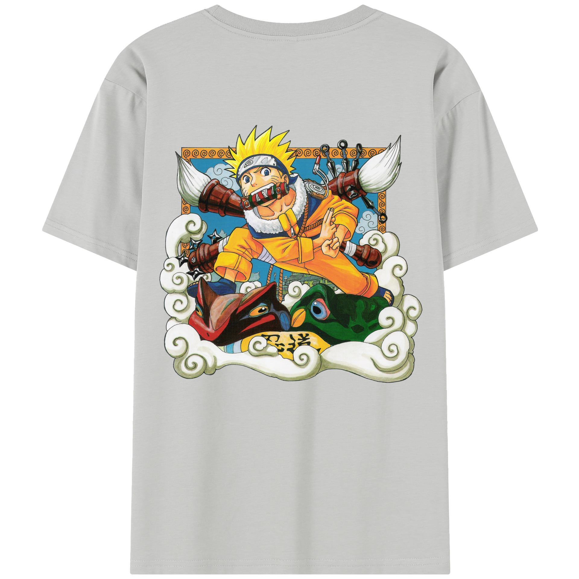 （画像用） NARUTO -ナルト- うずまき ナルト Uzumaki Naruto レディース半袖Tシャツ(バックプリント)