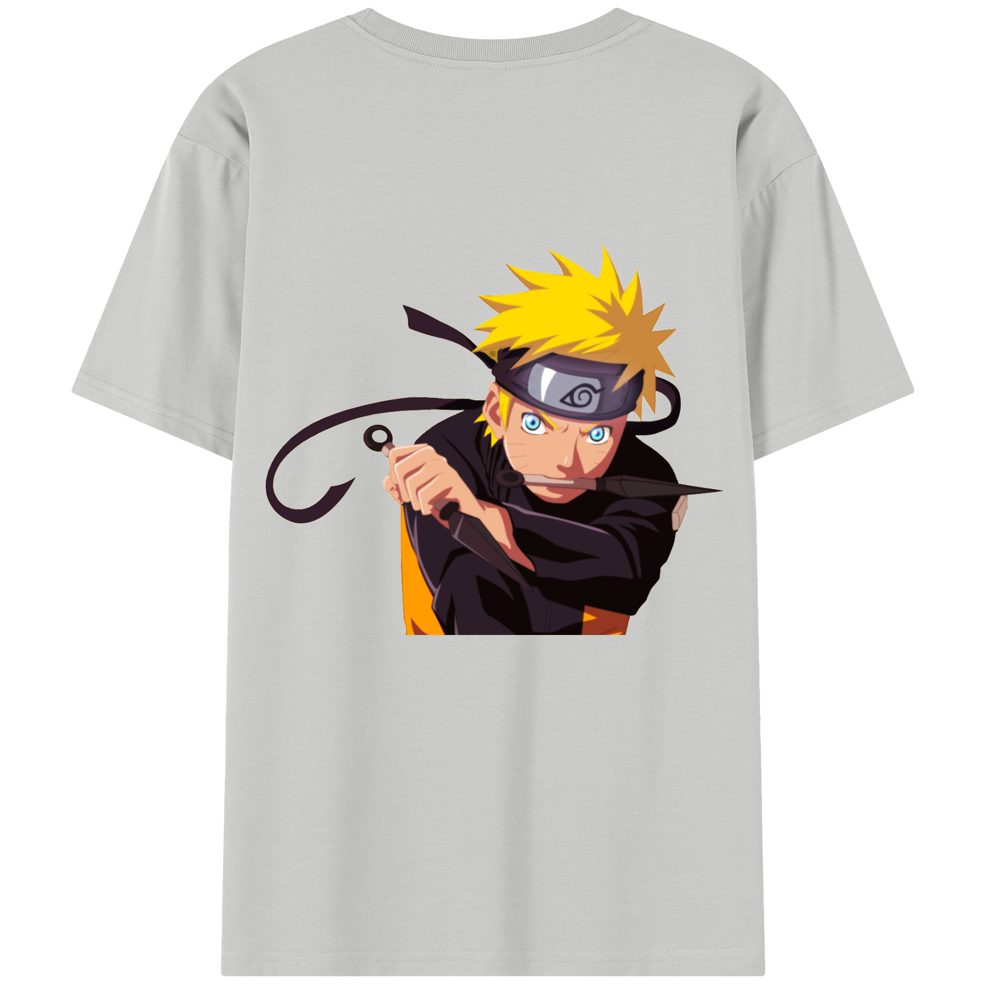 （画像用） NARUTO -ナルト- うずまき ナルト Uzumaki Naruto レディース半袖Tシャツ(バックプリント)