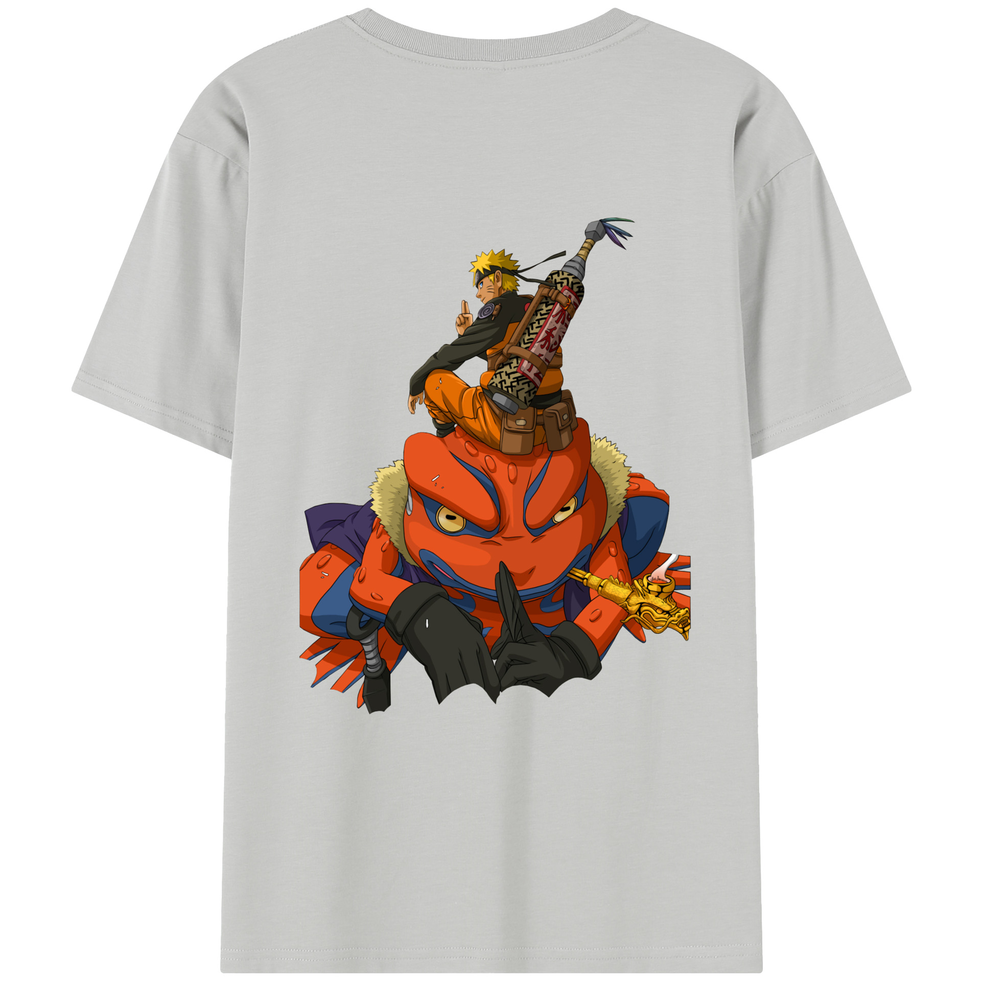 （画像用） NARUTO -ナルト- うずまき ナルト Uzumaki Naruto レディース半袖Tシャツ(バックプリント)