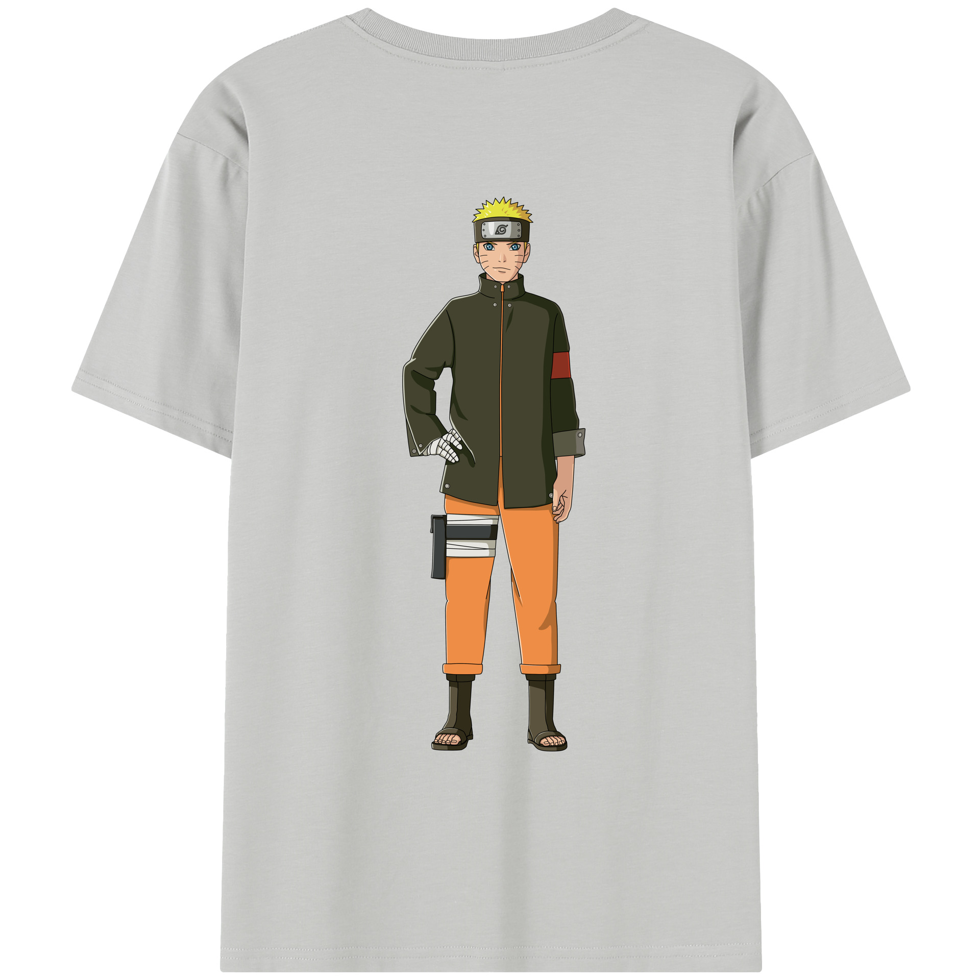 （画像用） NARUTO -ナルト- うずまき ナルト Uzumaki Naruto レディース半袖Tシャツ(バックプリント)