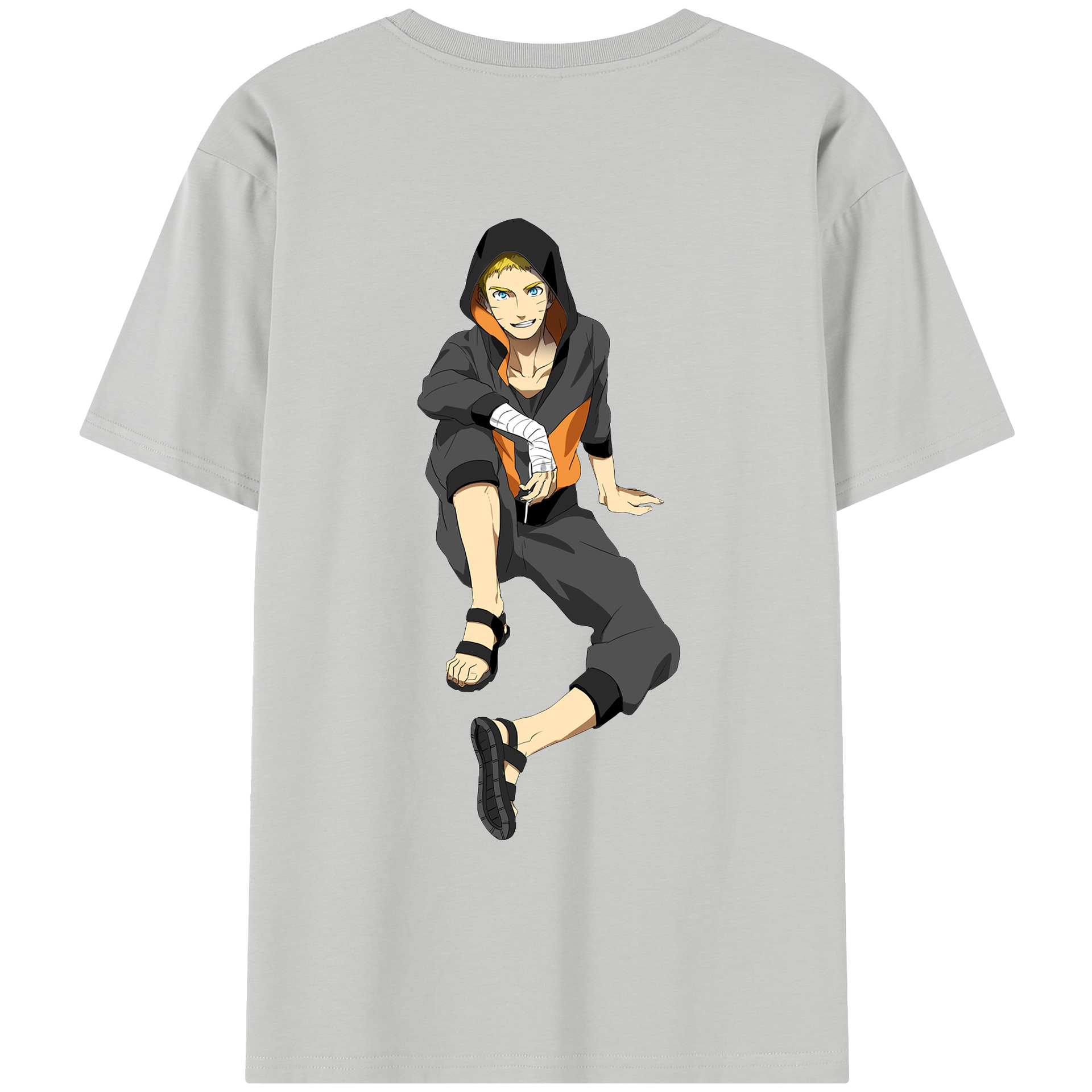 （画像用） NARUTO -ナルト- うずまき ナルト Uzumaki Naruto レディース半袖Tシャツ(バックプリント)
