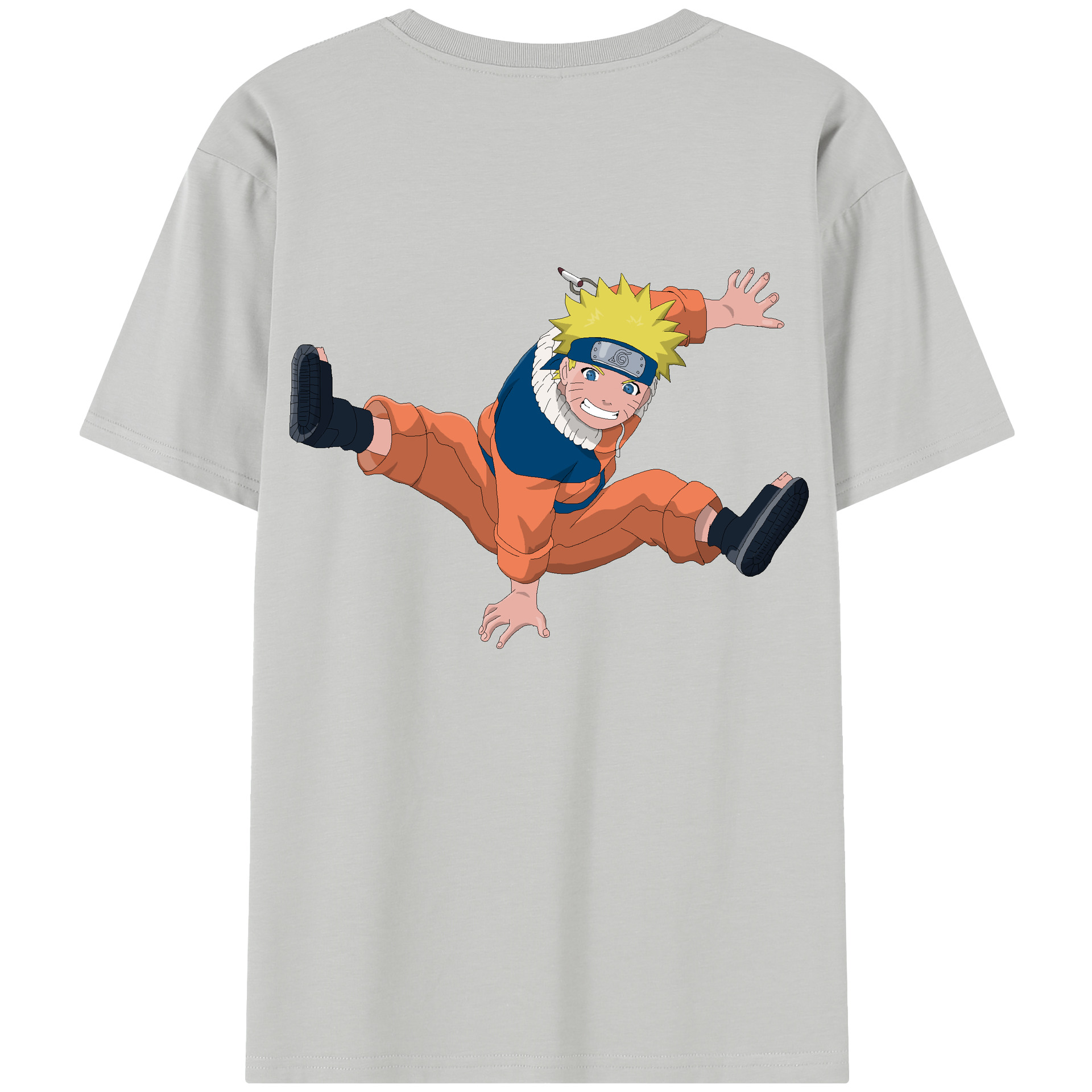 （画像用） NARUTO -ナルト- うずまき ナルト Uzumaki Naruto レディース半袖Tシャツ(バックプリント)