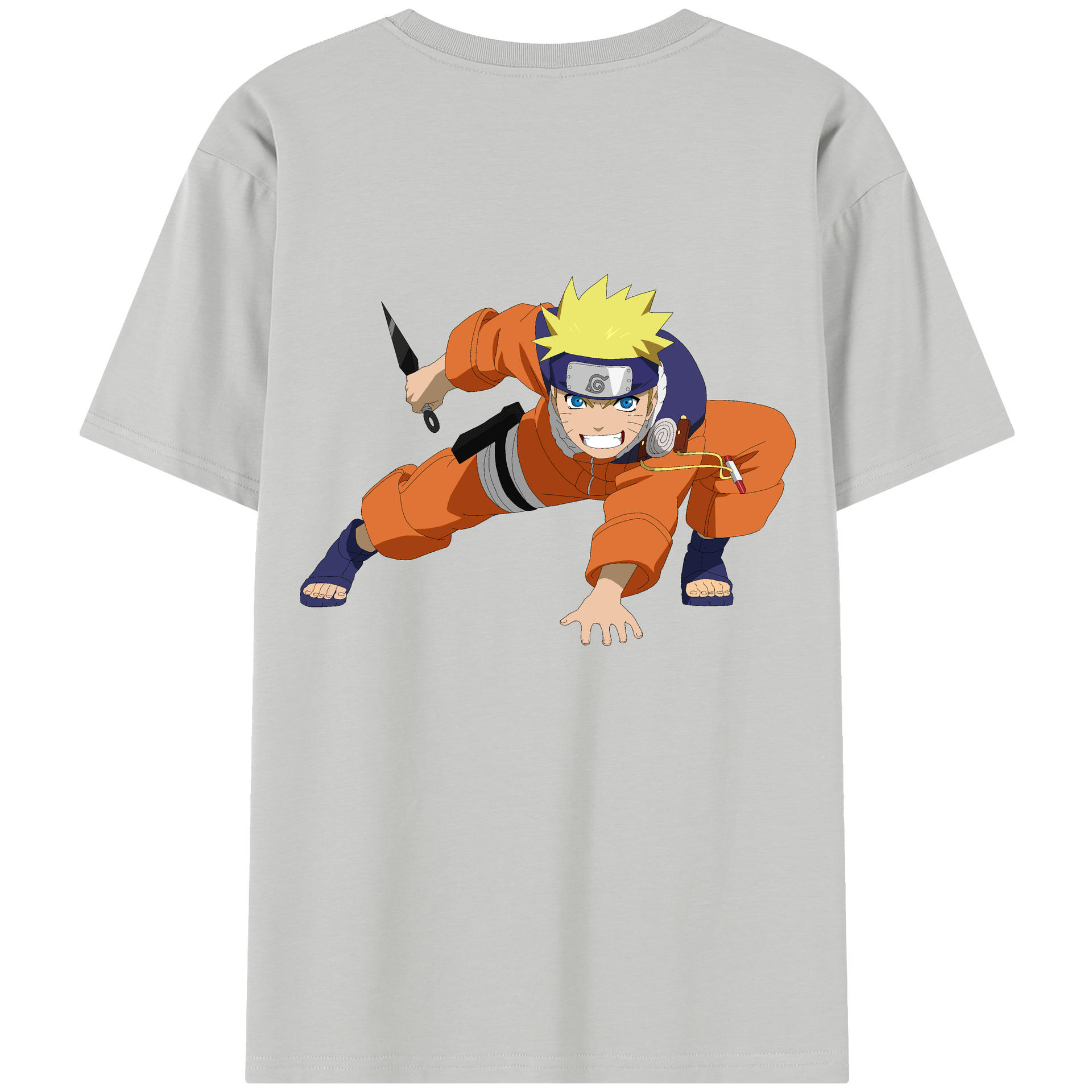 （画像用） NARUTO -ナルト- うずまき ナルト Uzumaki Naruto レディース半袖Tシャツ(バックプリント)