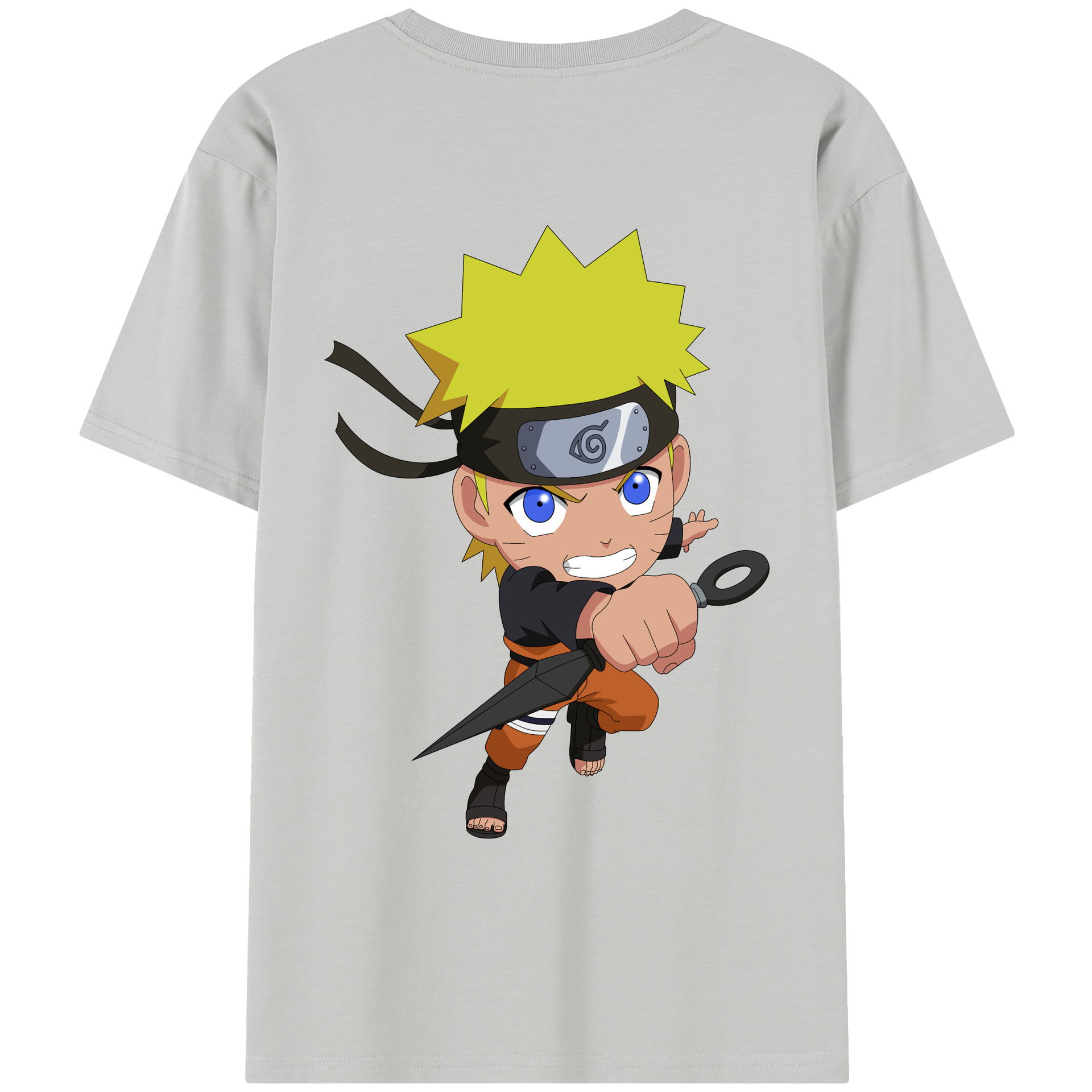（画像用） NARUTO -ナルト- うずまき ナルト Uzumaki Naruto レディース半袖Tシャツ(バックプリント)