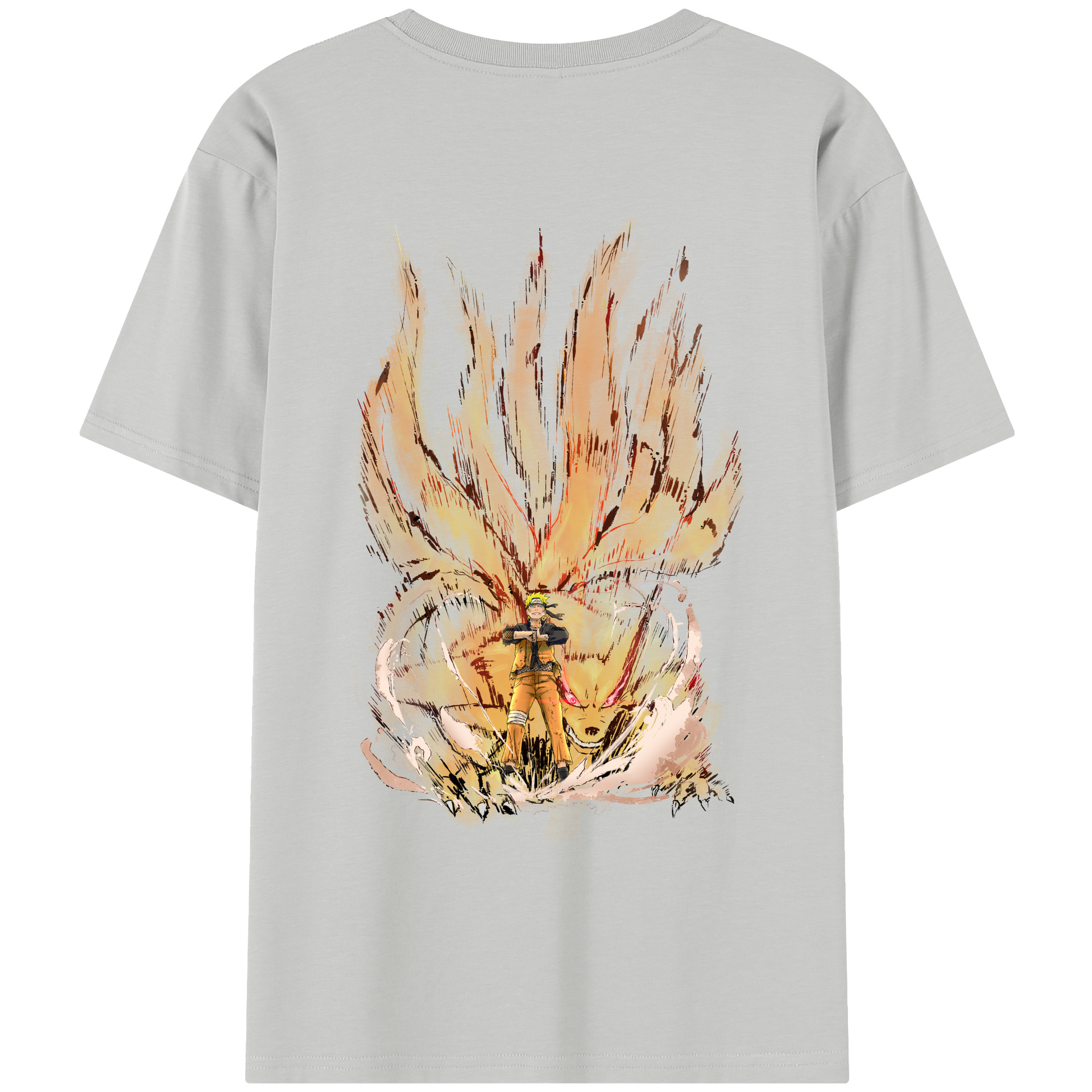 （画像用） NARUTO -ナルト- うずまき ナルト Uzumaki Naruto レディース半袖Tシャツ(バックプリント)