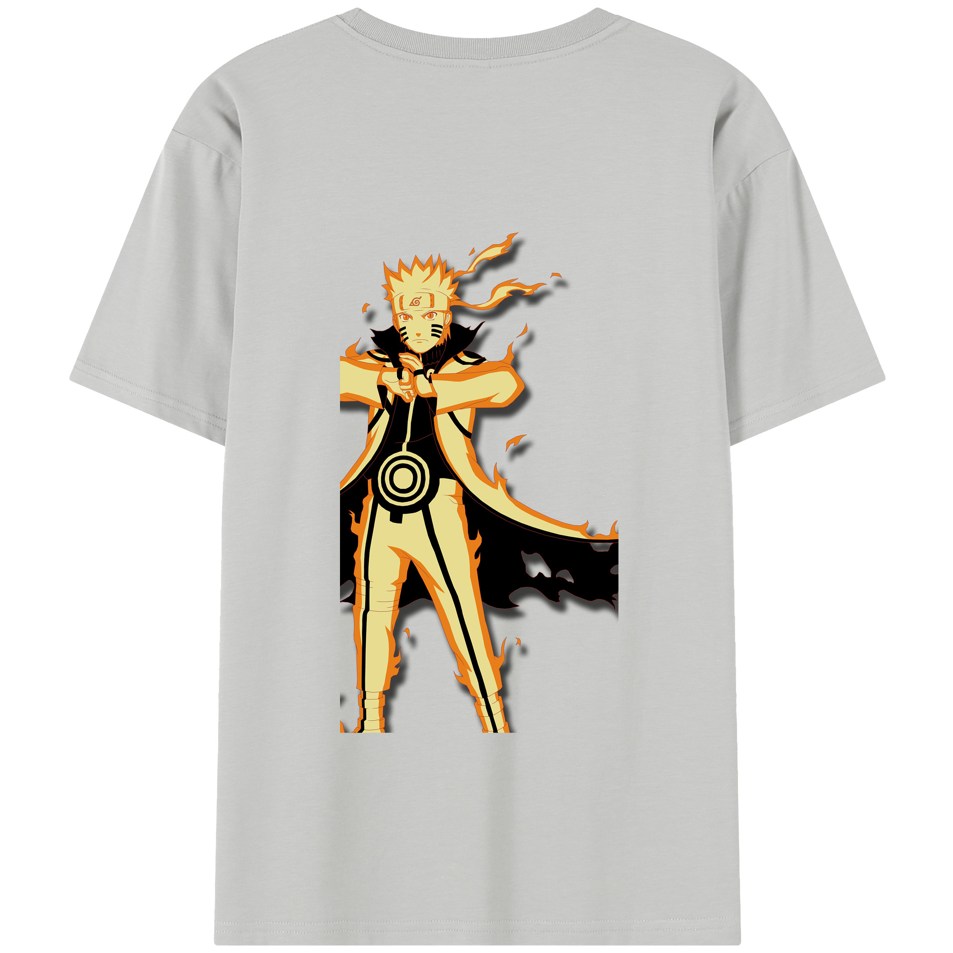 （画像用） NARUTO -ナルト- うずまき ナルト Uzumaki Naruto レディース半袖Tシャツ(バックプリント)