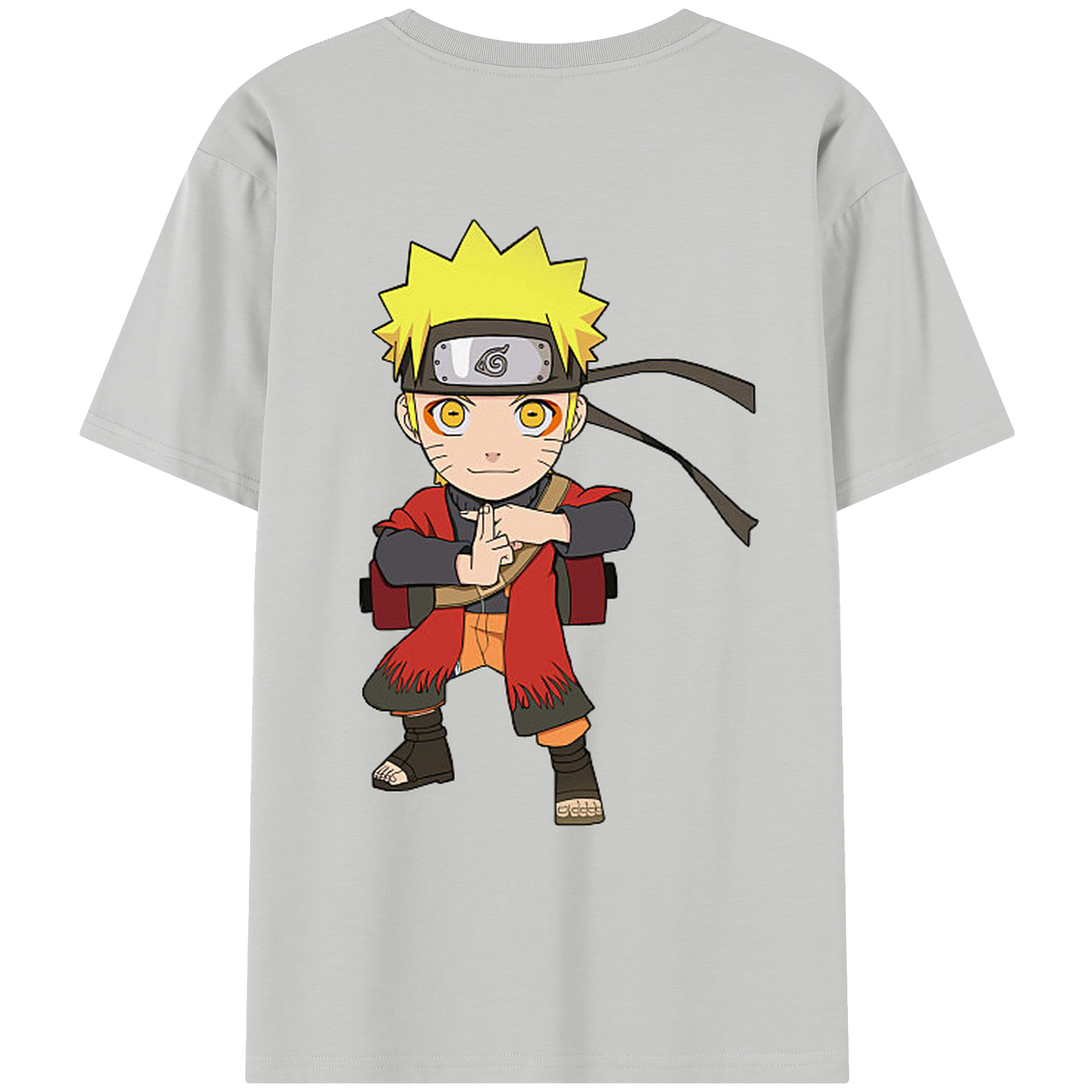 （画像用） NARUTO -ナルト- うずまき ナルト Uzumaki Naruto レディース半袖Tシャツ(バックプリント)