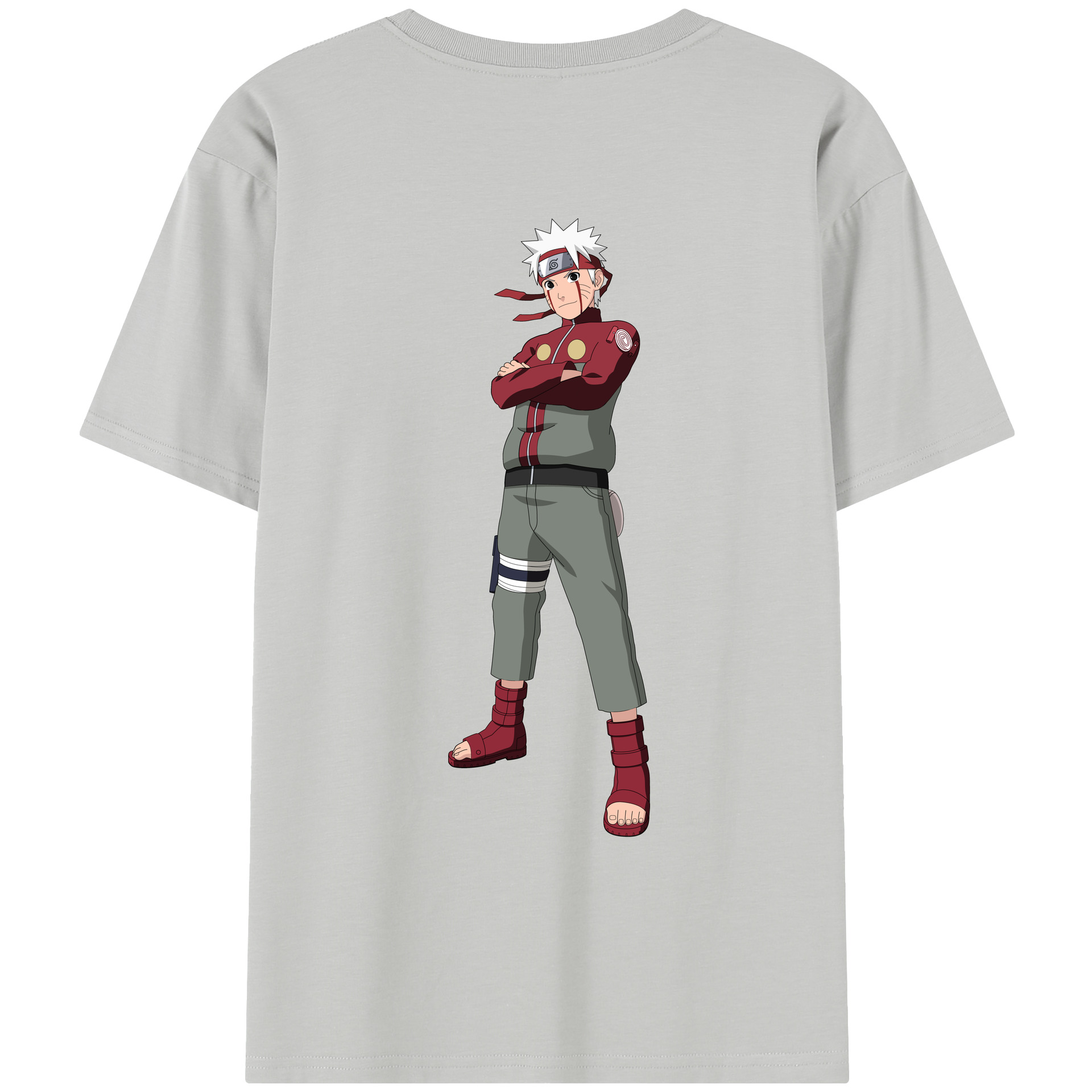 （画像用） NARUTO -ナルト- うずまき ナルト Uzumaki Naruto レディース半袖Tシャツ(バックプリント)