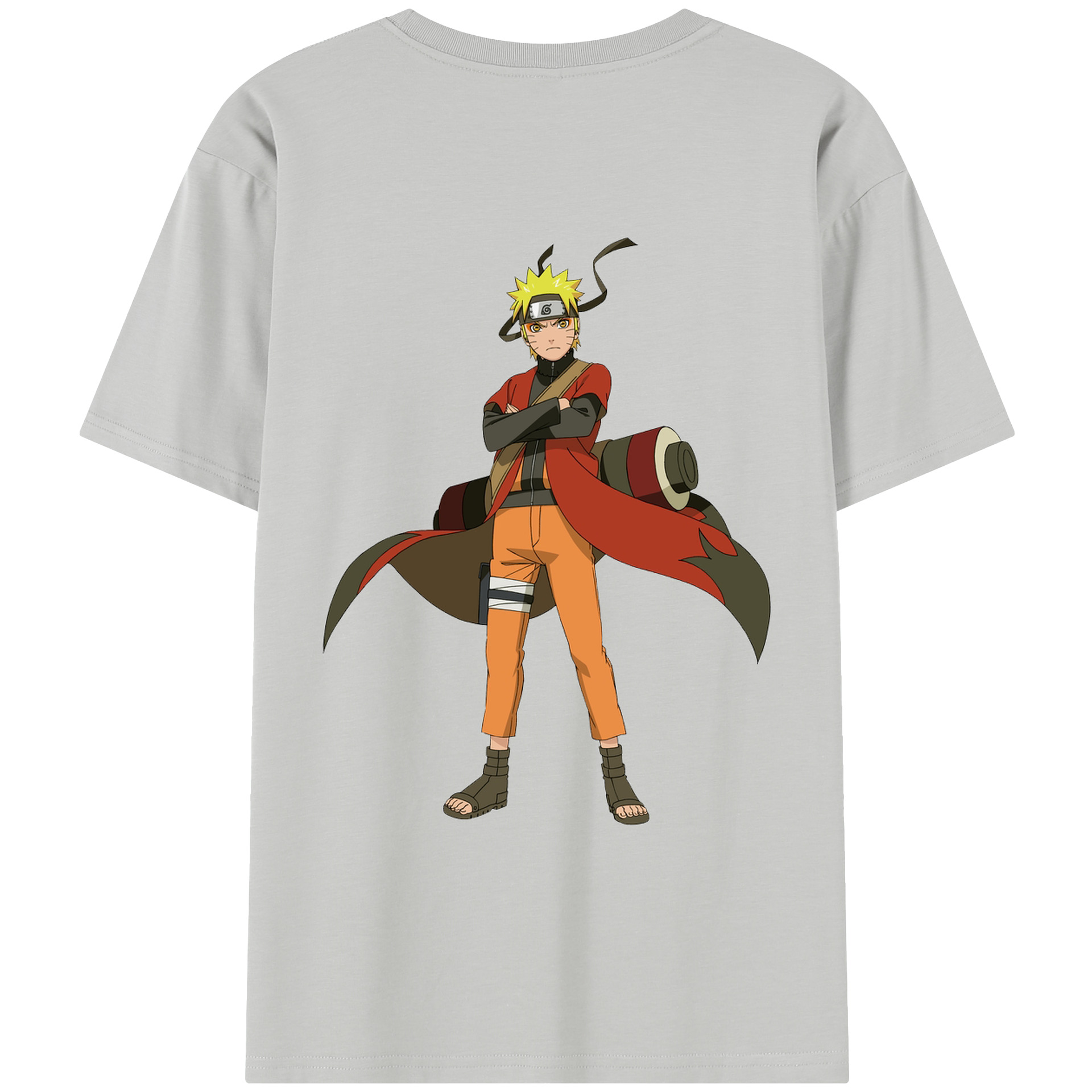（画像用） NARUTO -ナルト- うずまき ナルト Uzumaki Naruto レディース半袖Tシャツ(バックプリント)