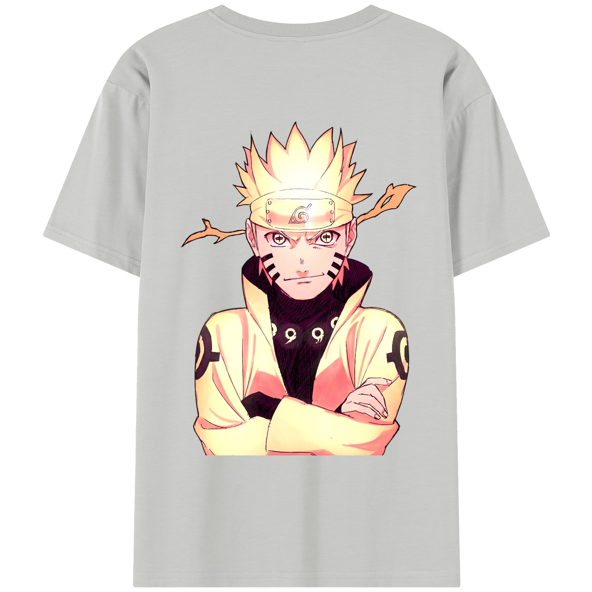 （画像用） NARUTO -ナルト- うずまき ナルト Uzumaki Naruto レディース半袖Tシャツ(バックプリント)