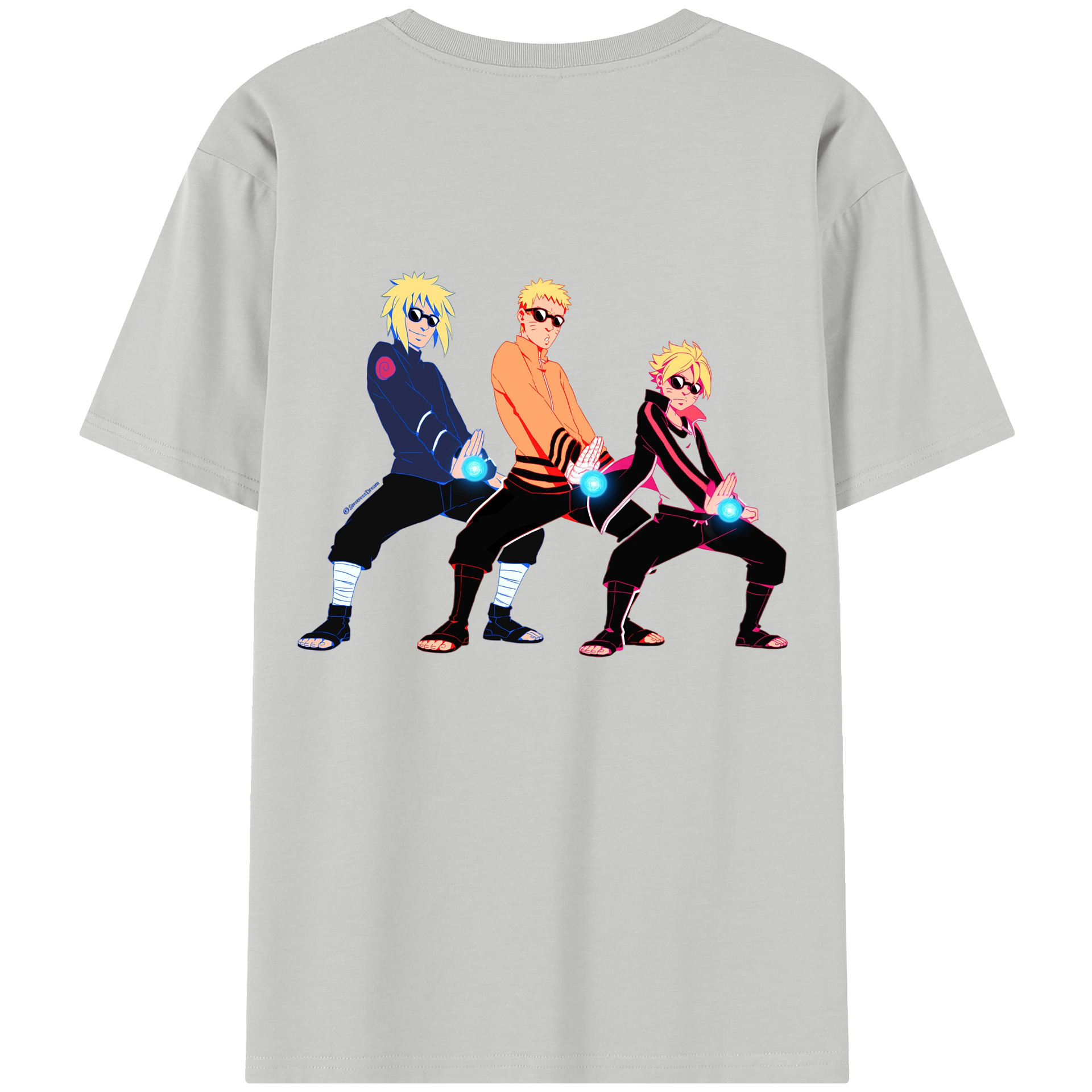 （画像用） NARUTO -ナルト- うずまき ナルト Uzumaki Naruto レディース半袖Tシャツ(バックプリント)
