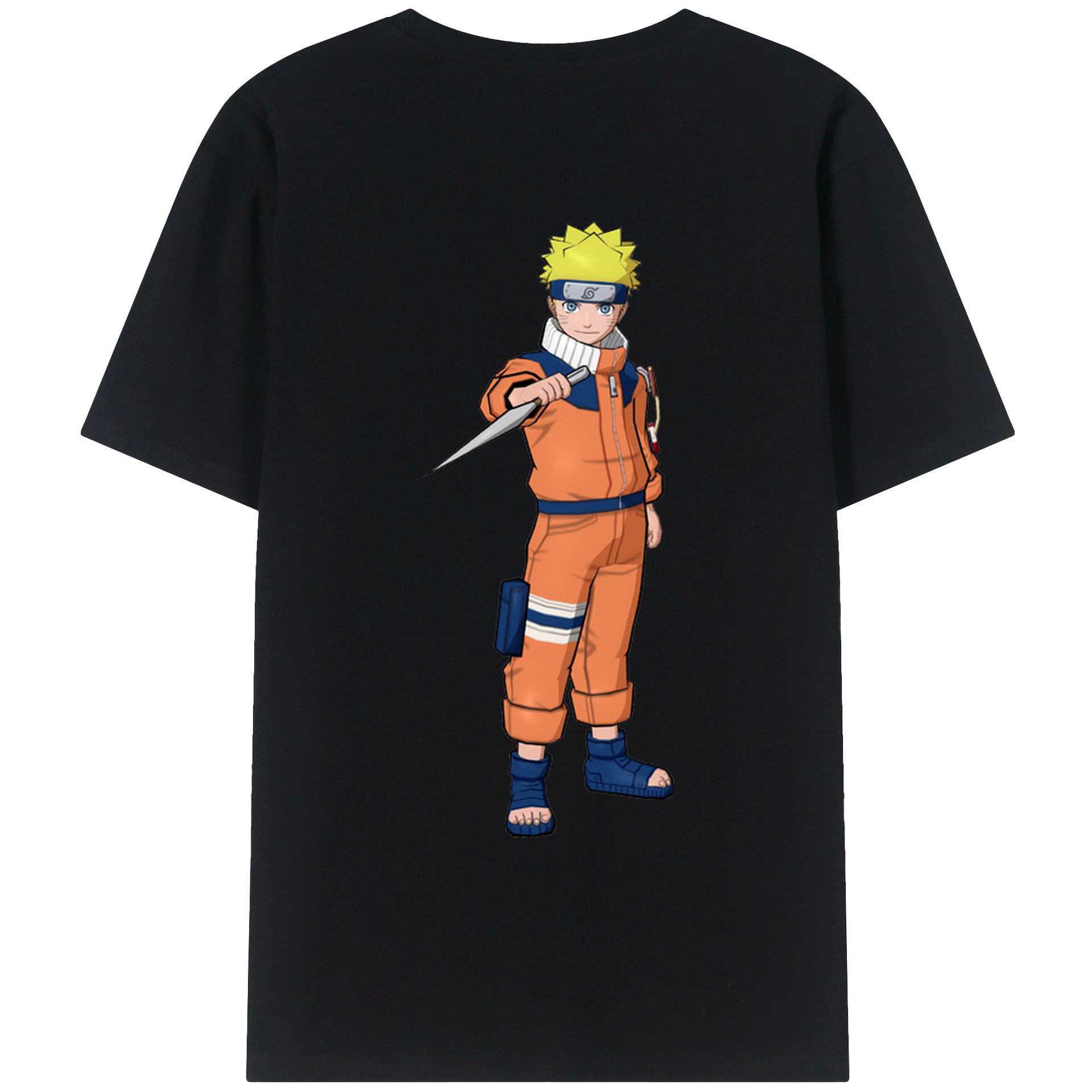 （画像用） NARUTO -ナルト- うずまき ナルト Uzumaki Naruto レディース半袖Tシャツ(バックプリント)