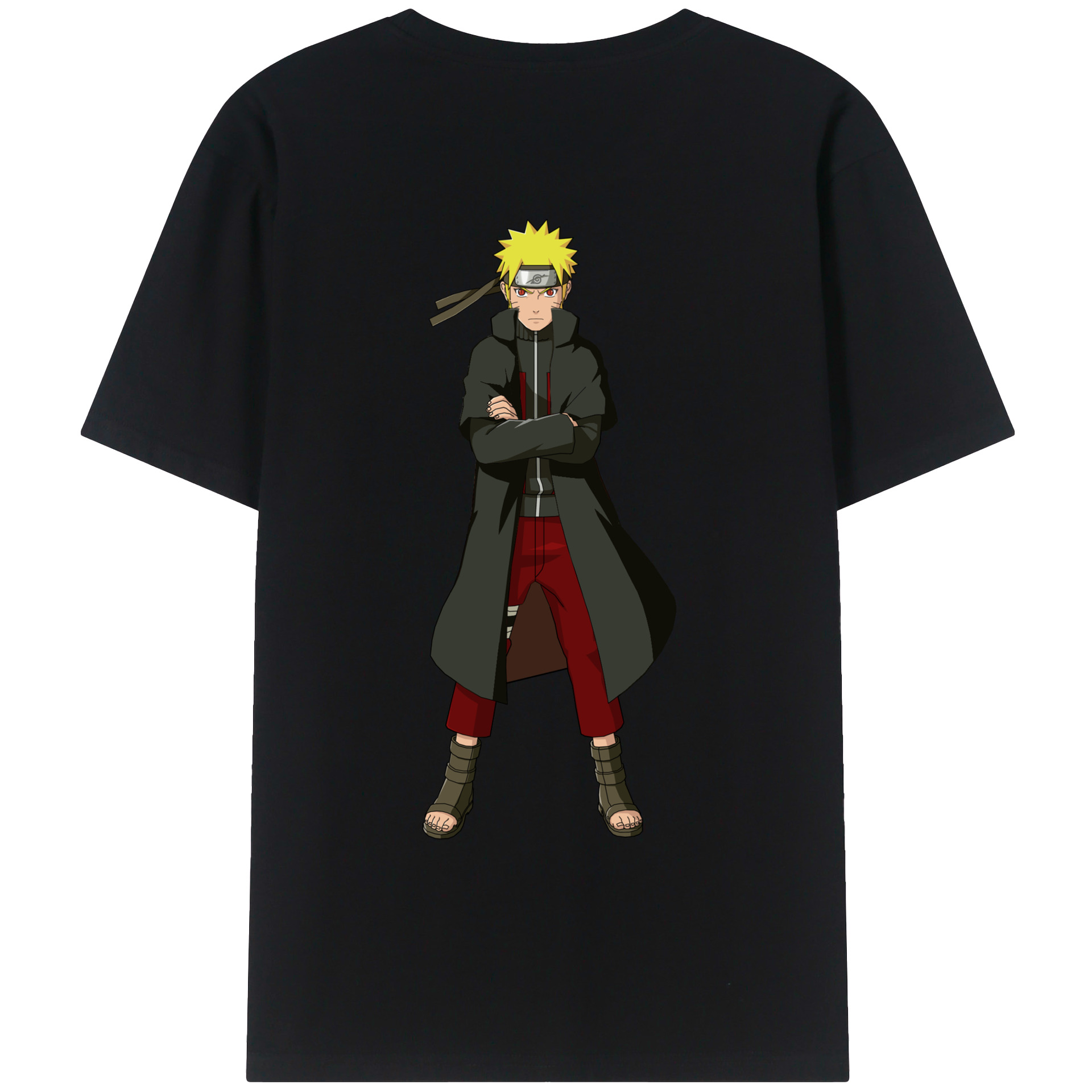 （画像用） NARUTO -ナルト- うずまき ナルト Uzumaki Naruto レディース半袖Tシャツ(バックプリント)