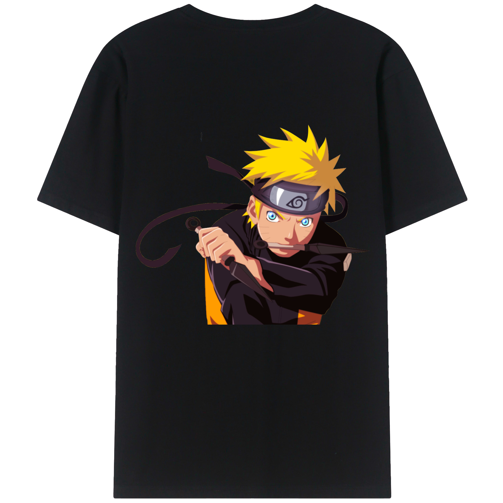 （画像用） NARUTO -ナルト- うずまき ナルト Uzumaki Naruto レディース半袖Tシャツ(バックプリント)