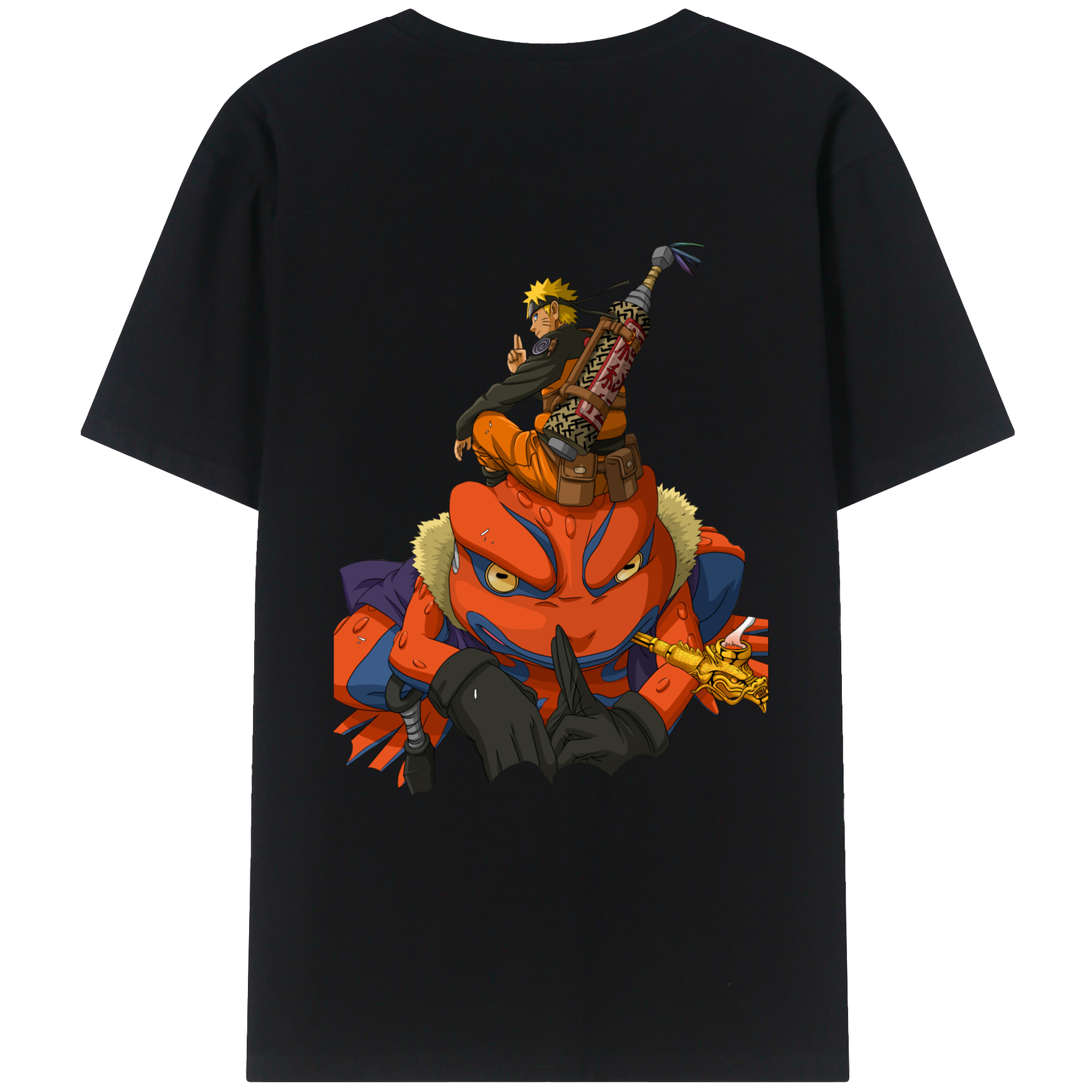 （画像用） NARUTO -ナルト- うずまき ナルト Uzumaki Naruto レディース半袖Tシャツ(バックプリント)