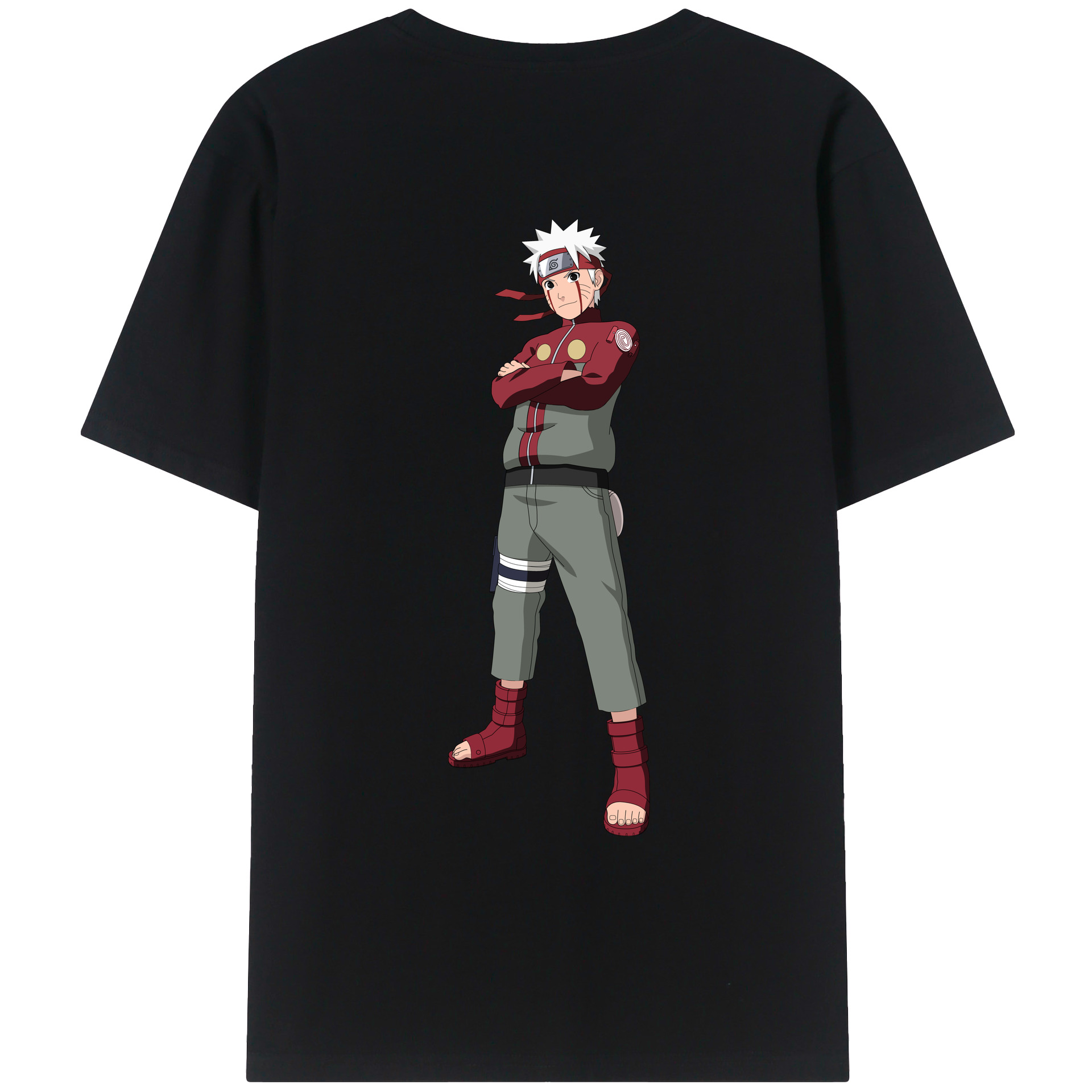 （画像用） NARUTO -ナルト- うずまき ナルト Uzumaki Naruto レディース半袖Tシャツ(バックプリント)