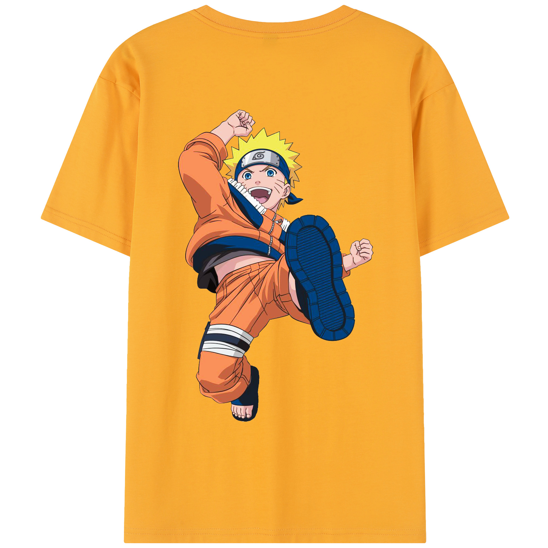 （画像用） NARUTO -ナルト- うずまき ナルト Uzumaki Naruto レディース半袖Tシャツ(バックプリント)